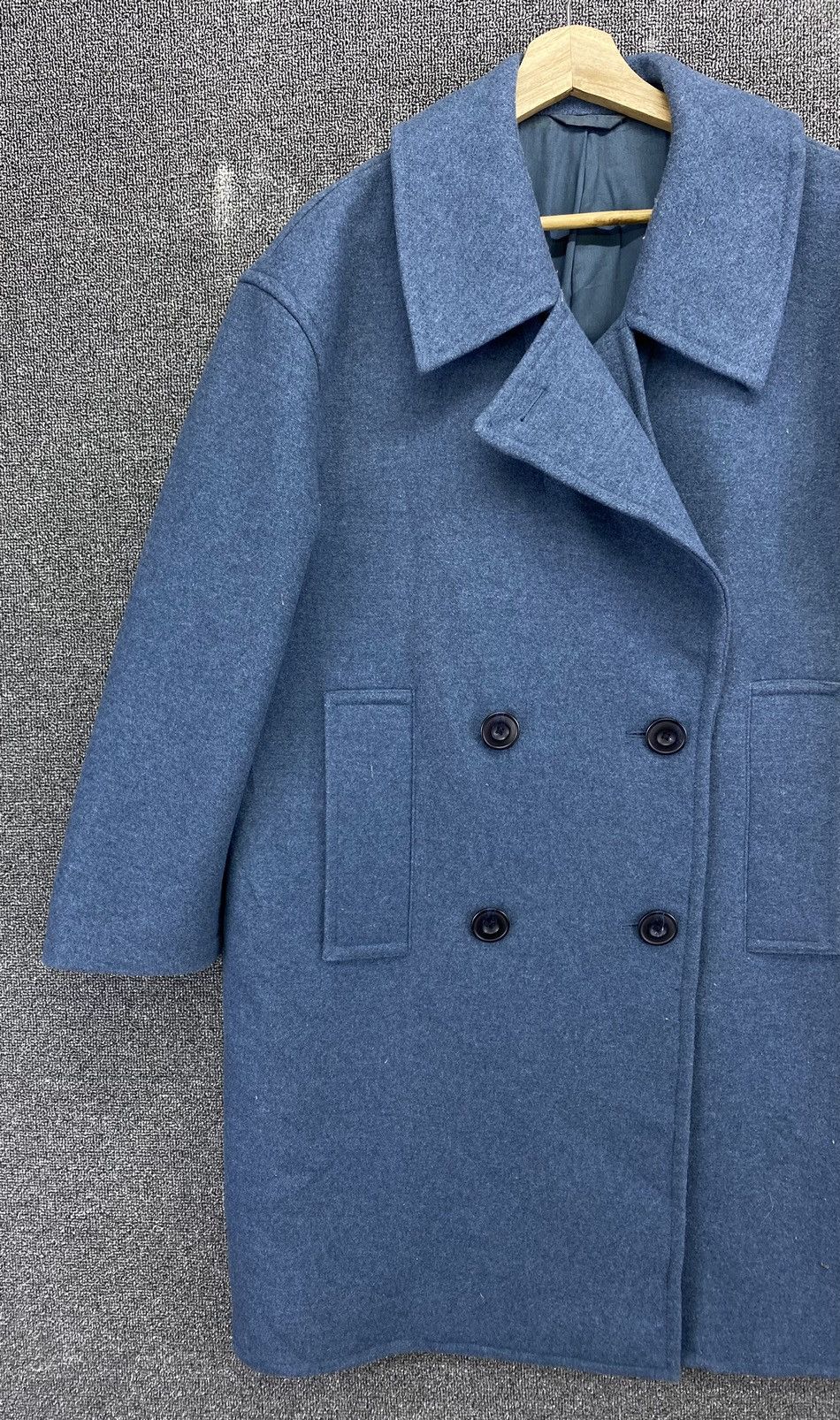 Christophe Lemaire × Lemaire × Uniqlo Lemaire x Uniqlo Double Breasted Wool Coat Long Jacket Size US M / EU 48-50 / 2 - 4 Thumbnail