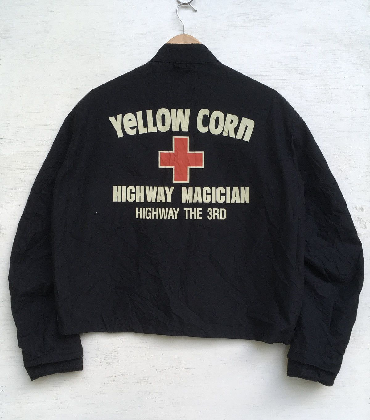 Vintage YELLOW CORN WINDBREAKER SINGLE LIGHT LAYER JACKET Size US L / EU 52-54 / 3 - 1 Thumbnail
