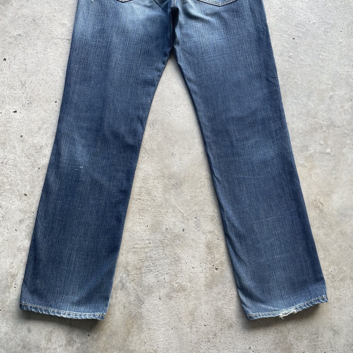 Edwin × Jean × Vintage Vintage Edwin 503 Faded Ripped Denim Jeans Pants Distressed Size US 34 / EU 50 - 12 Thumbnail