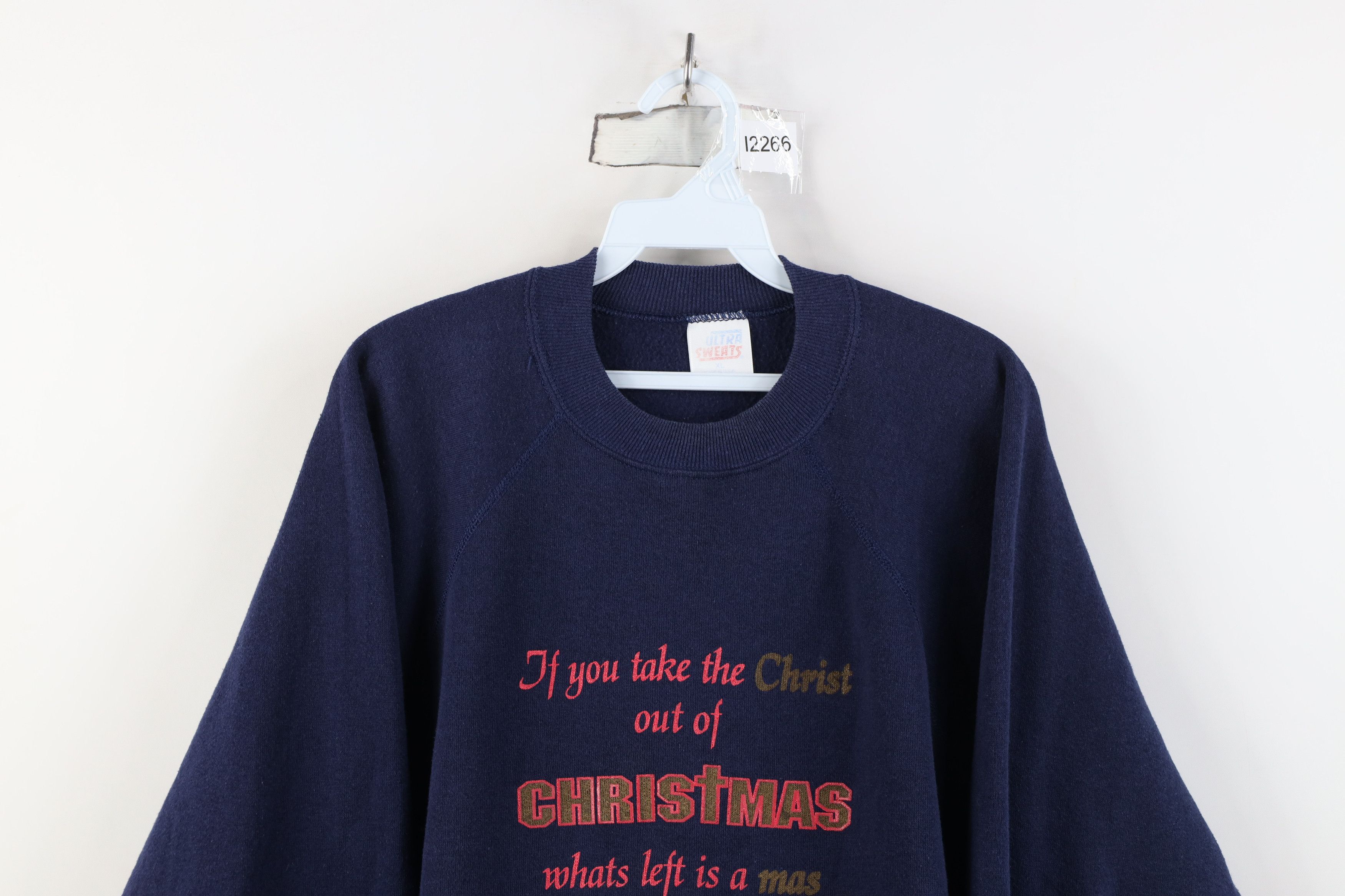 Vintage Vintage 90s Christ Christmas Christian Crewneck Sweatshirt Size XL / US 12-14 / IT 48-50 - 2 Thumbnail