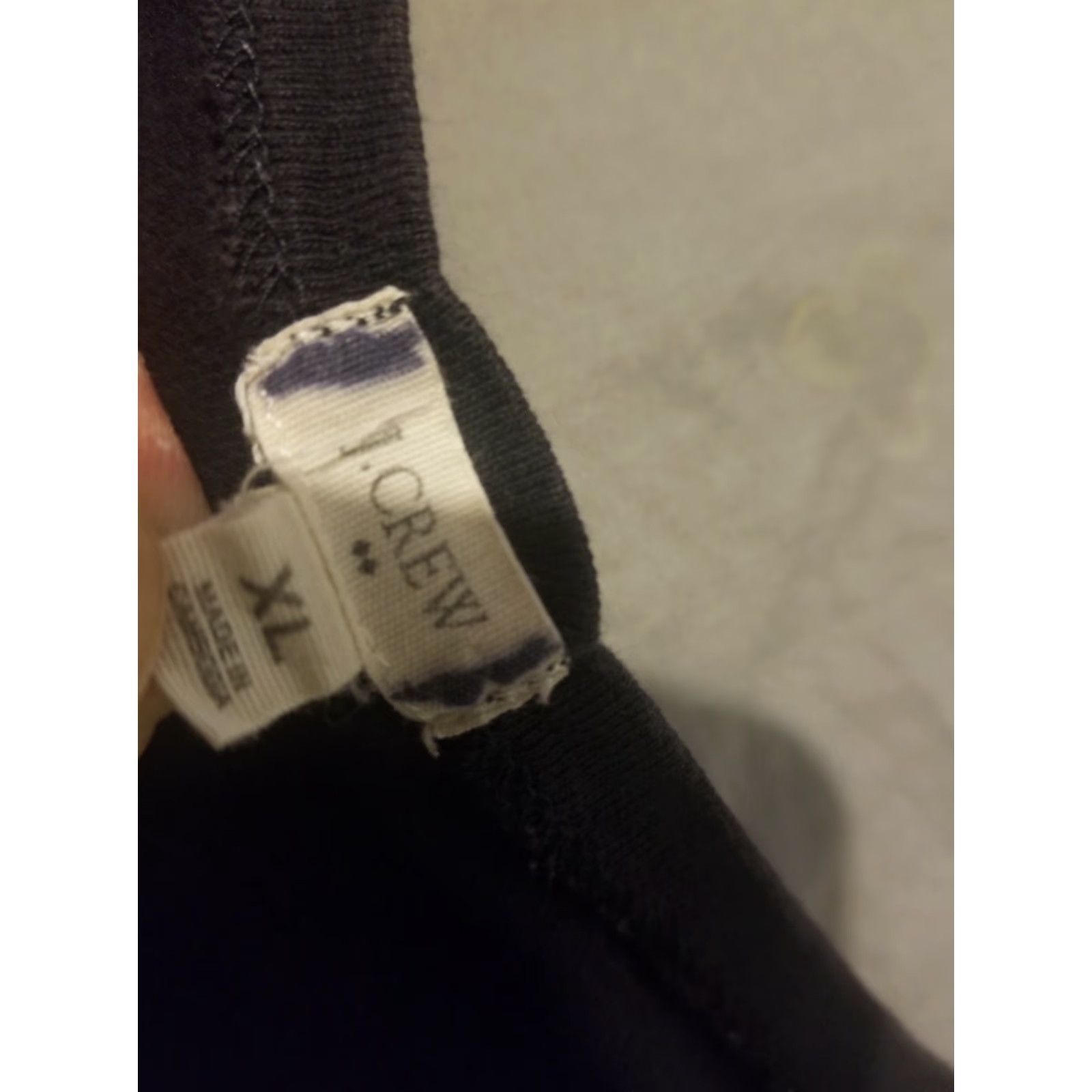 J.Crew Womens J. Crew Shirt XL Navy Blue Cotton Tee Size XL / US 12-14 / IT 48-50 - 3 Thumbnail