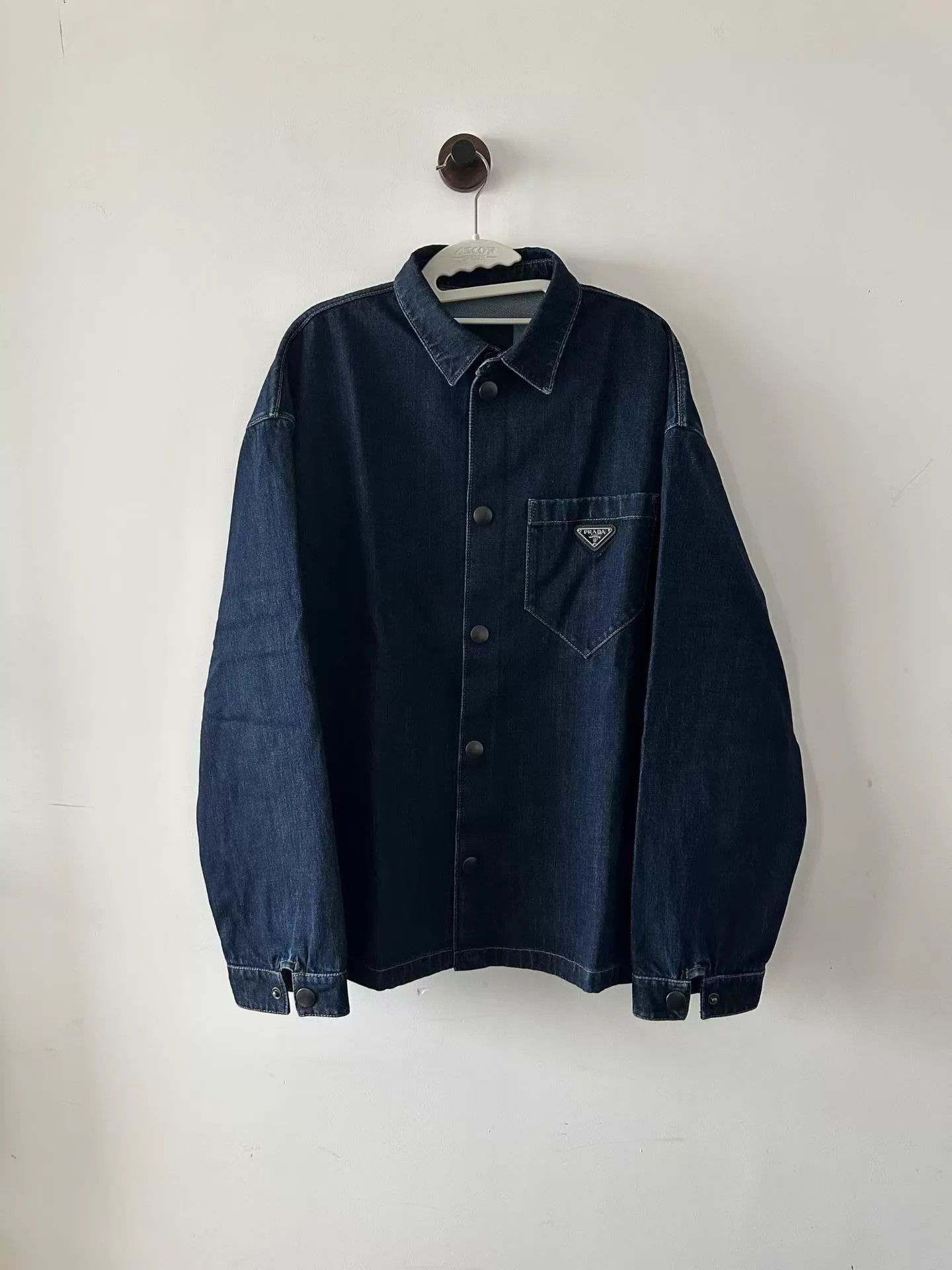 Prada Prada Denim Shirt Jacket XL New Size US XL / EU 56 / 4 - 1 Thumbnail