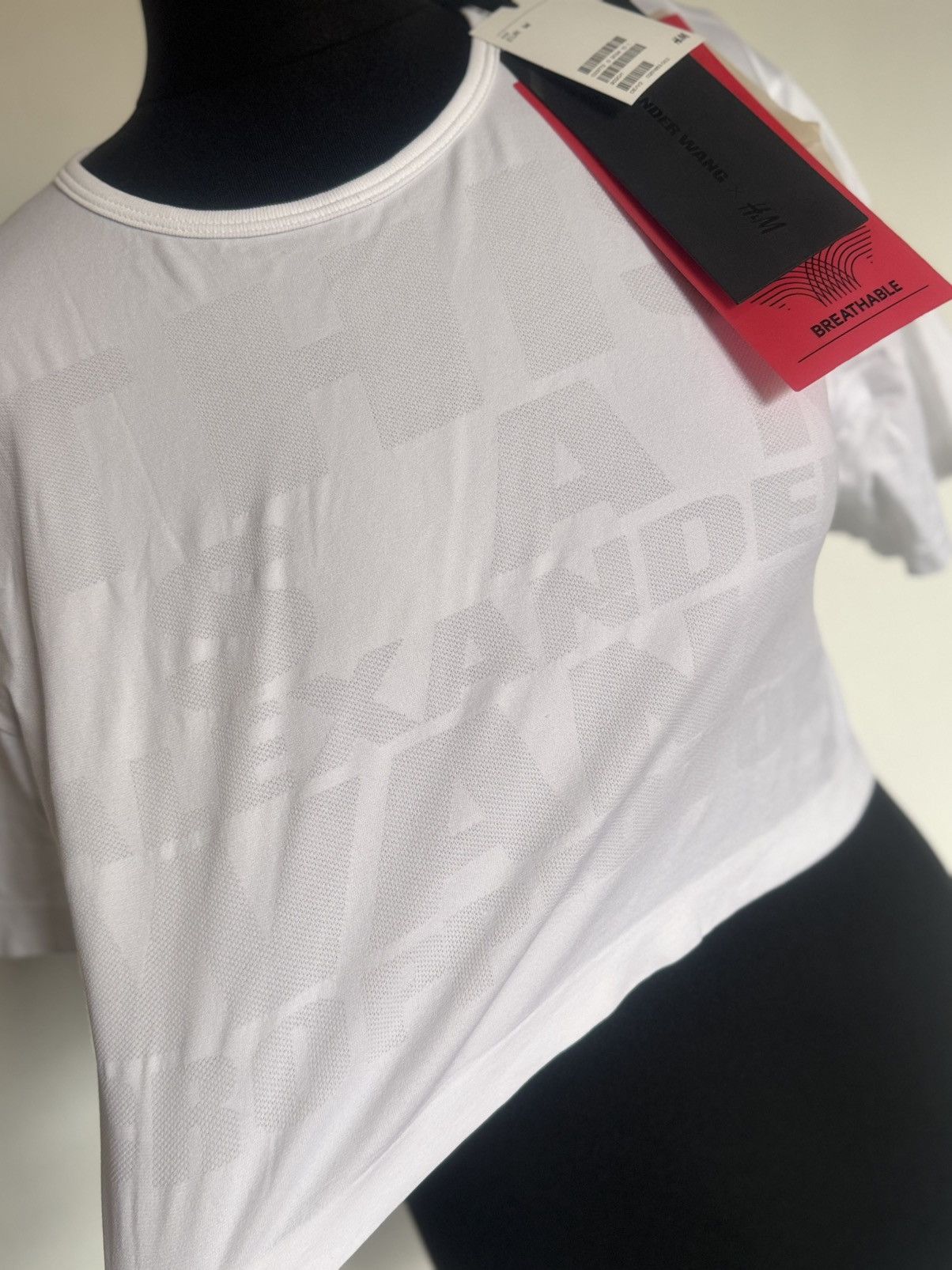 Alexander Wang Alexander Wang X HM stretchy white crop top Size S / US 4 / IT 40 - 2 Thumbnail