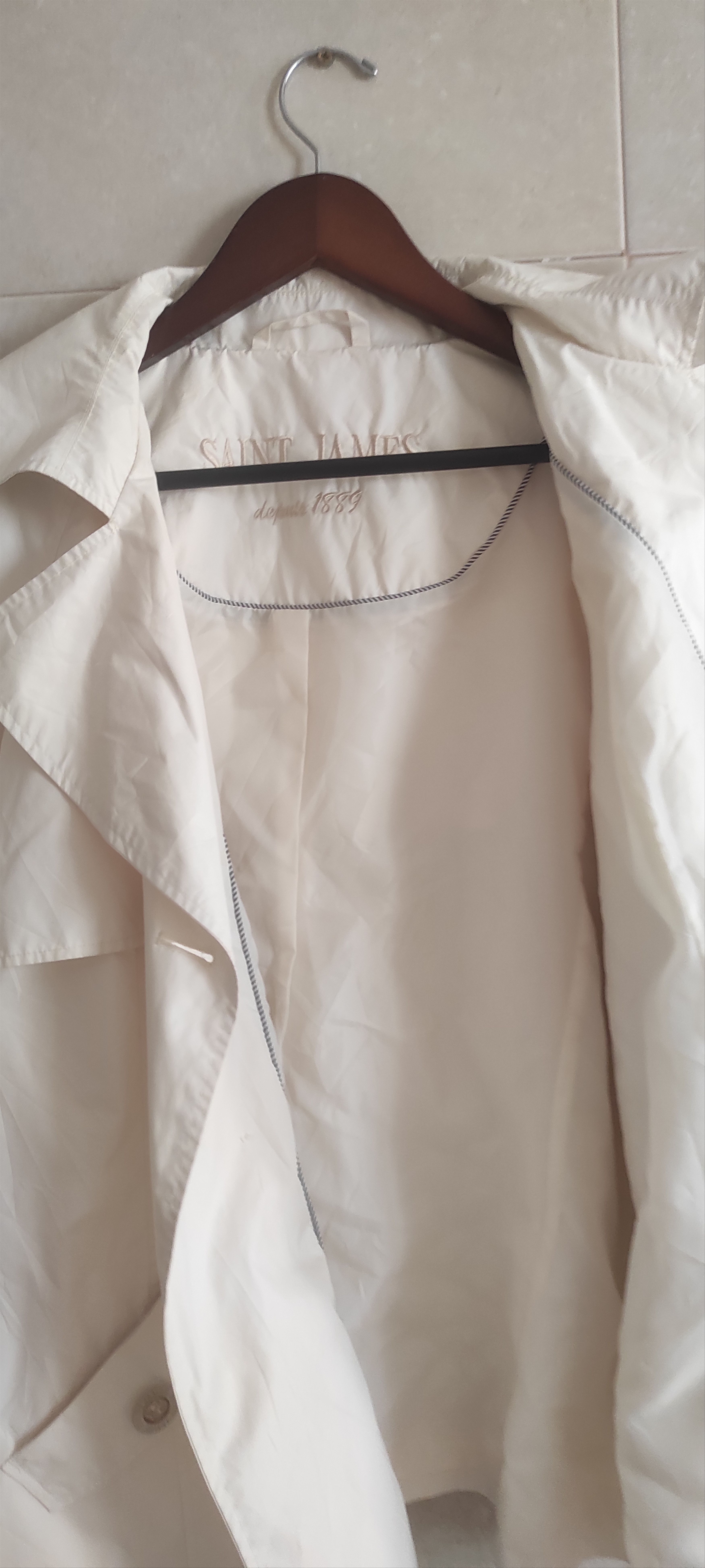 Saint James Saint James Double-Breasted Women Trench Coat Jacket Size XXL / US 16-18 / IT 52-54 - 18 Thumbnail
