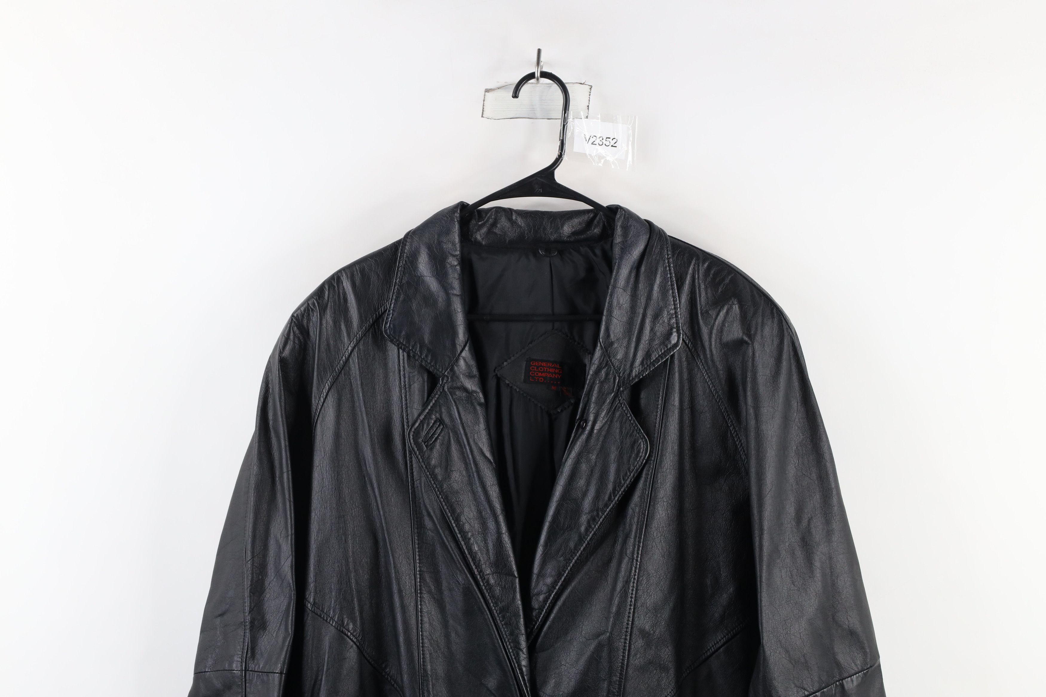 Vintage Vintage 90s Streetwear Full Length Trench Coat Jacket Black Size M / US 6-8 / IT 42-44 - 2 Thumbnail
