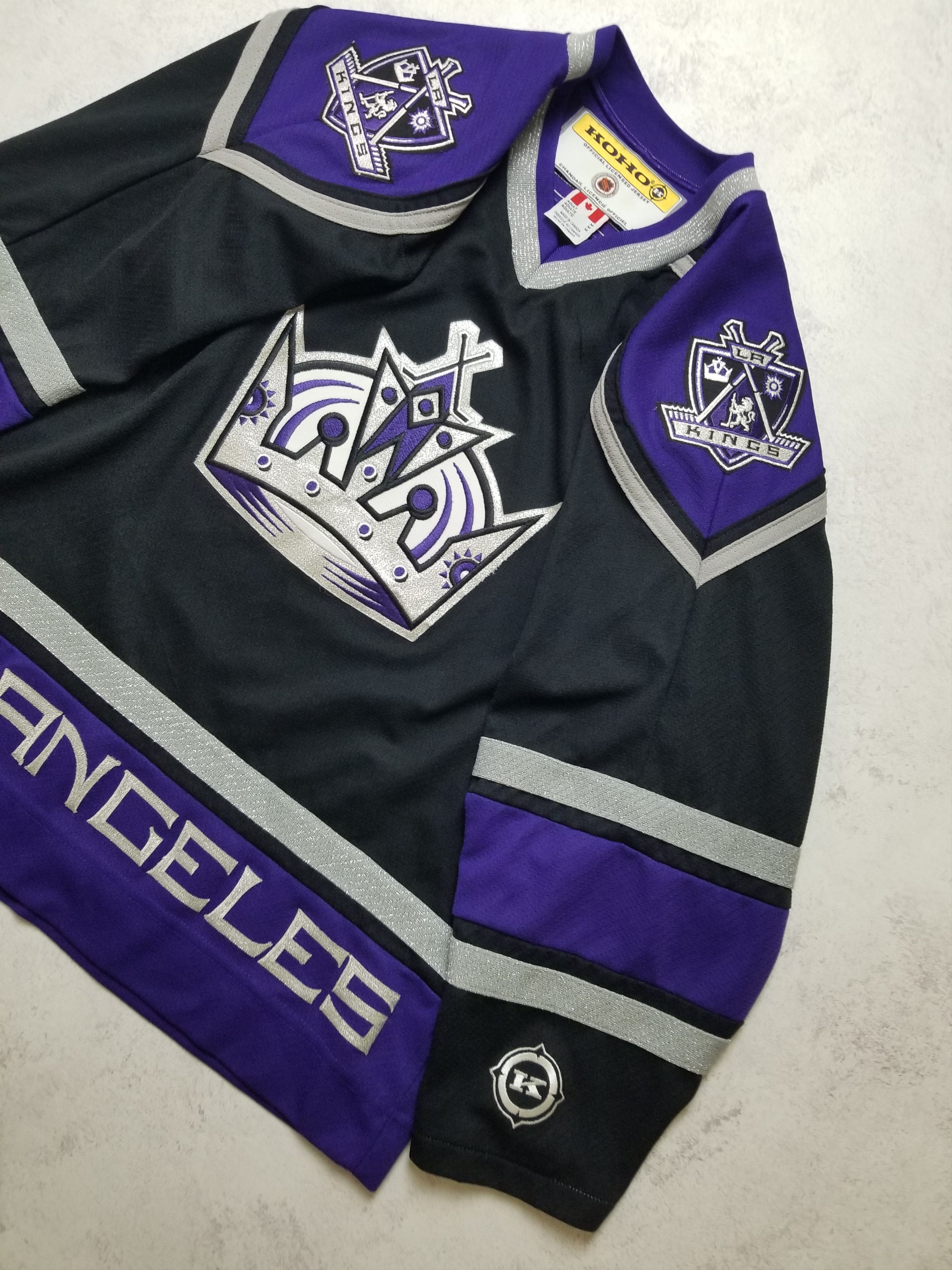 Koho Vintage KOHO Air Knit NHL Los Angeles LA Kings Crown Jersey Size US M / EU 48-50 / 2 - 8 Thumbnail