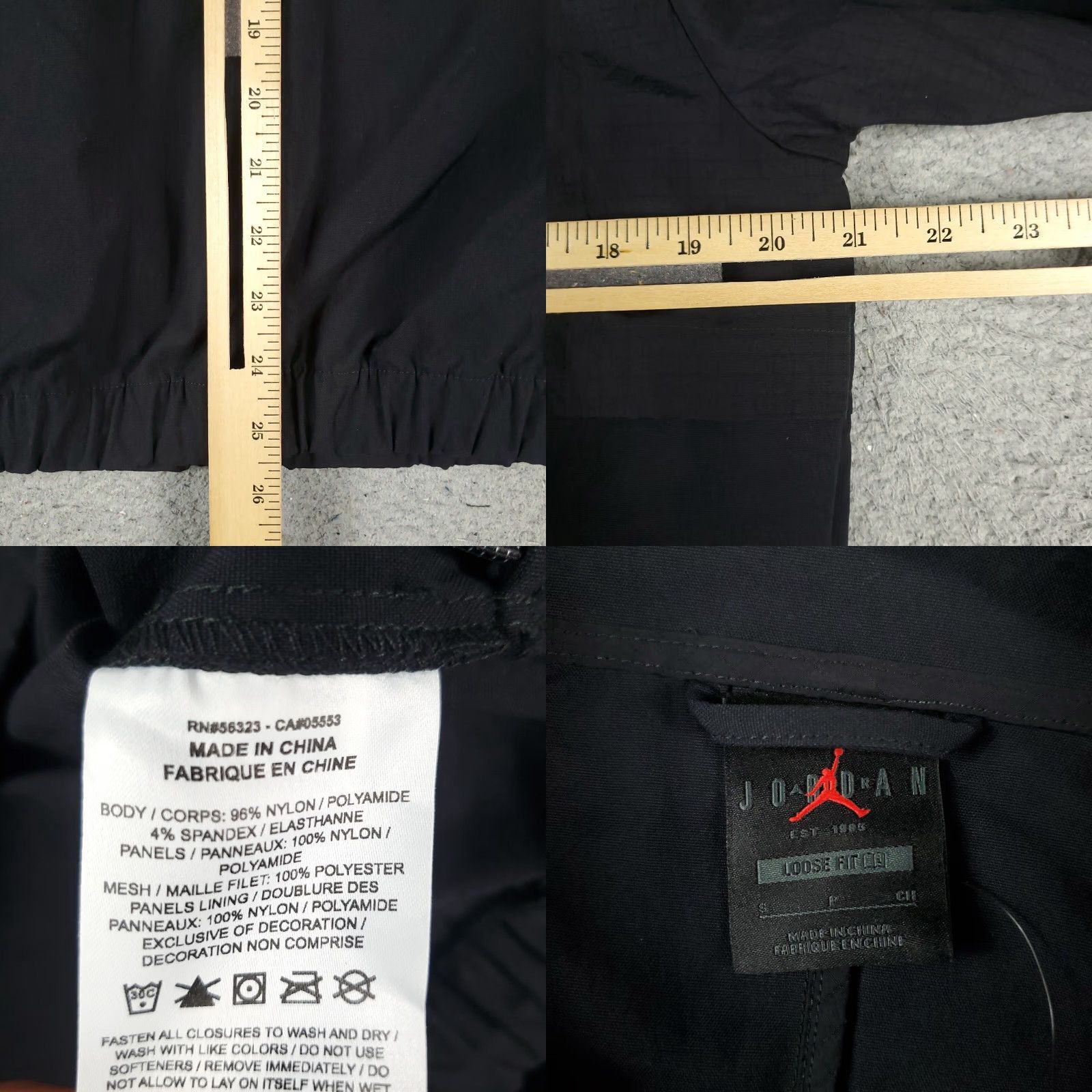 Jordan Brand Jordan Jacket Mens Small Black Zipper Pockets Loose Fit Engineered Statement Size US S / EU 44-46 / 1 - 8 Thumbnail
