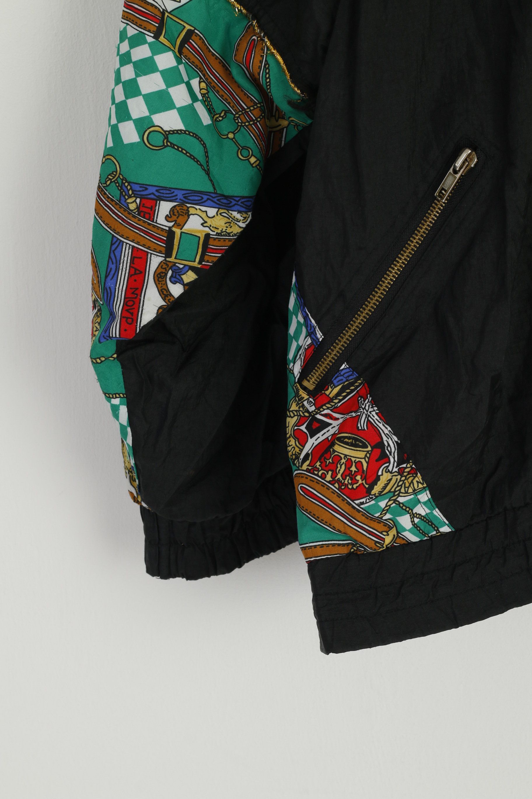 Vintage Vintage Women 42/44 M Jacket Black Shiny 8522 Size M / US 6-8 / IT 42-44 - 3 Thumbnail