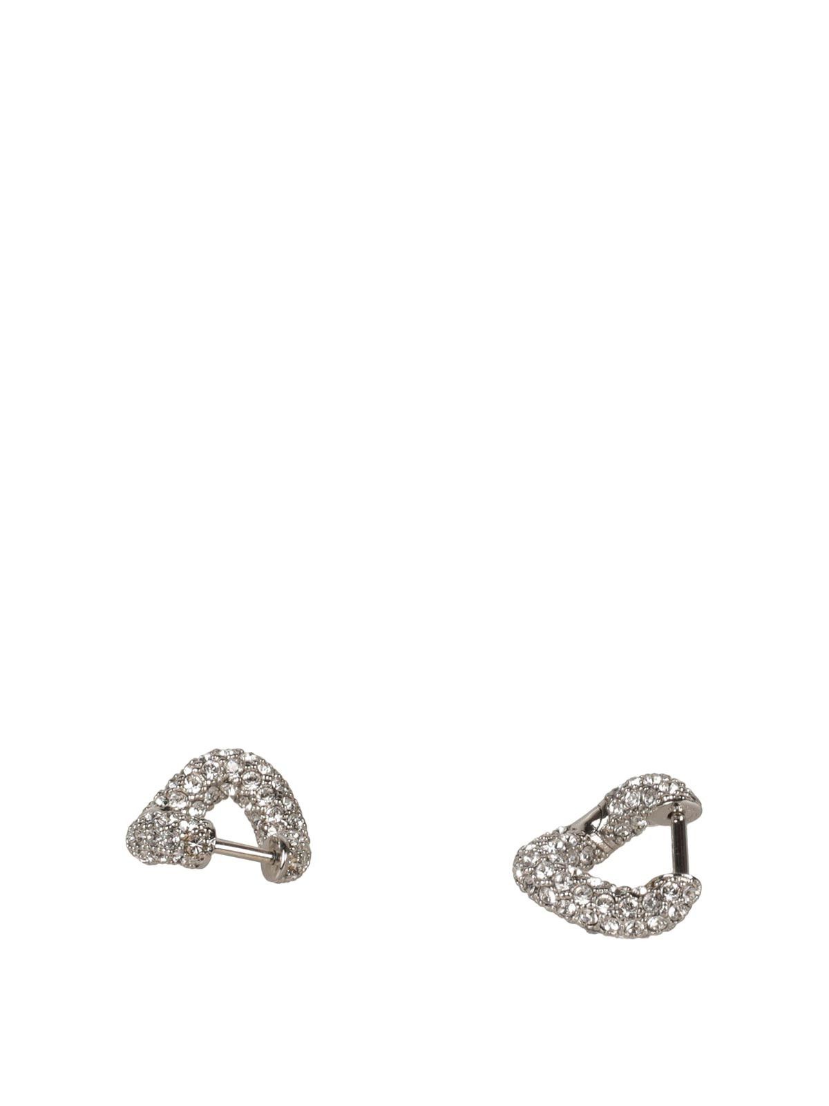 Balenciaga o1s1rm1225 Size: OS / Loop Mini Earrings in Silver Size ONE SIZE - 2 Thumbnail
