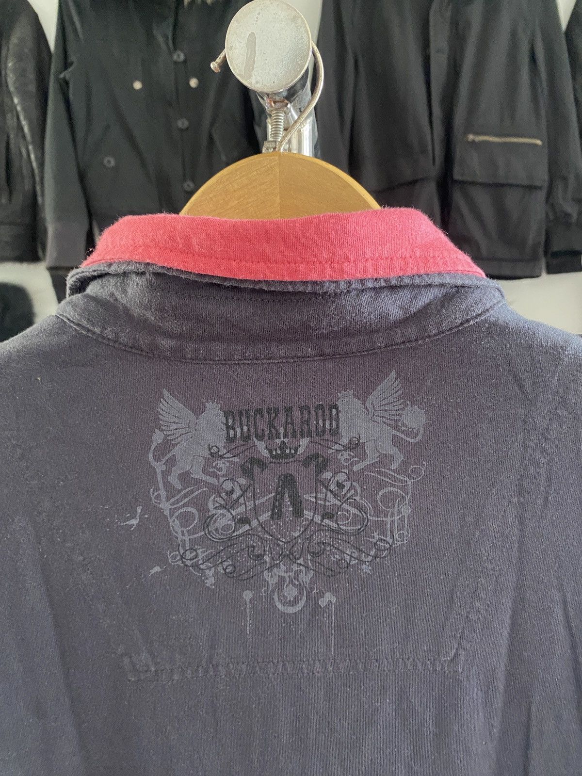 Raf Simons Japanese Buckaroo Poem Gothic Style DoubleLayer Longsleeve Size US L / EU 52-54 / 3 - 18 Thumbnail