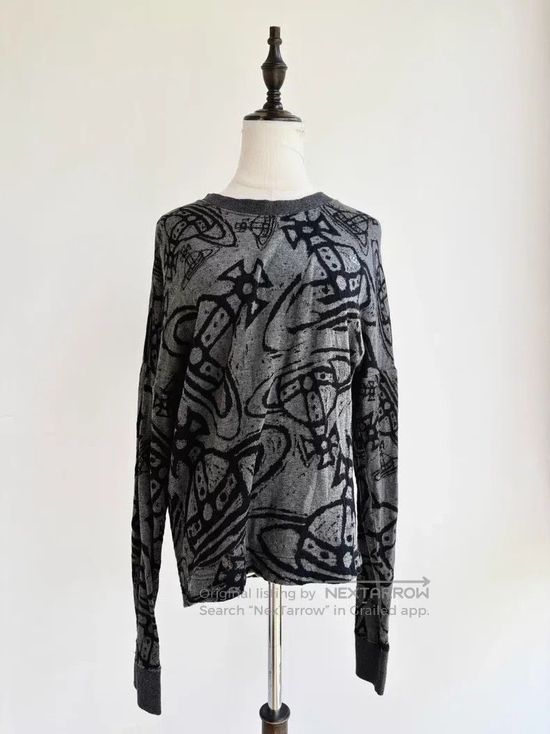 Vivienne Westwood Vivienne Westwood Grayish Black Saturn Knit Top with Full Size M / US 6-8 / IT 42-44 - 1 Thumbnail