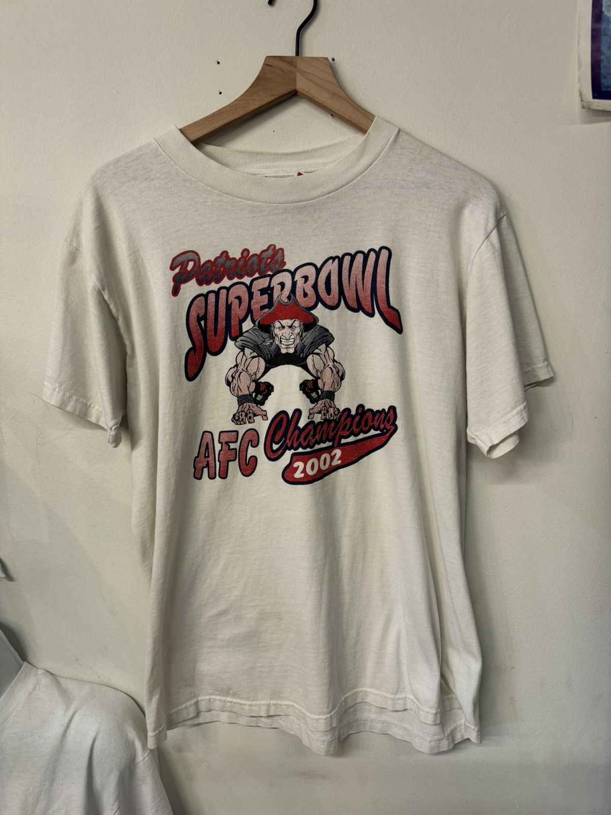 NFL × Vintage Vintage White 2002 New England Patriots Super Bowl shirt Size US L / EU 52-54 / 3 - 1 Preview