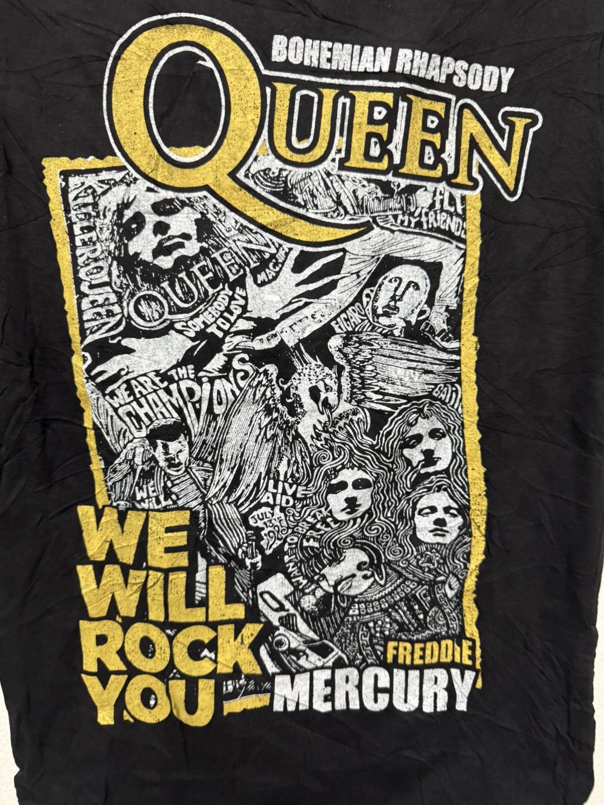 Band Tees × Vintage The Queen Rock Band Freddie Mercury Promo T shirt Size US S / EU 44-46 / 1 - 2 Thumbnail
