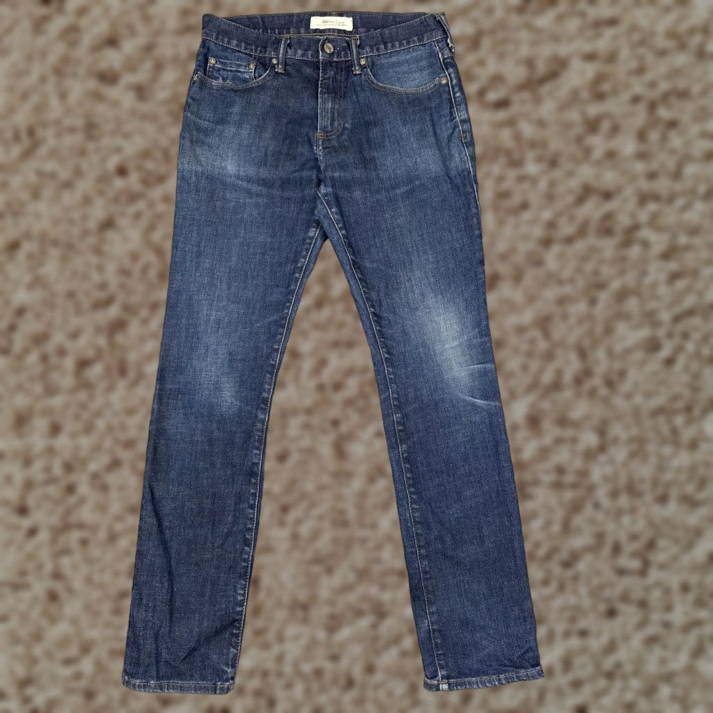 Gap 1969 Jeans Mens 30x30 Blue Medium Wash Skinny Zip Fly 5-Pocket Denim Pants