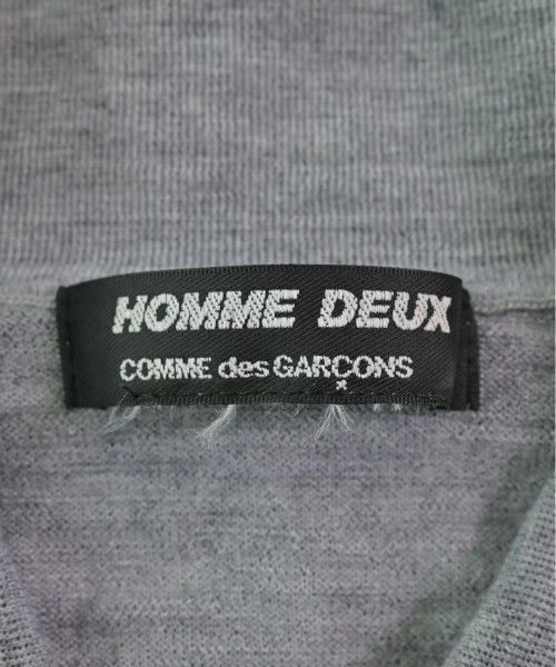 Comme des Garcons Homme Deux Knitwear Short Sleeve Plain Half Button Gray Size US S / EU 44-46 / 1 - 6 Thumbnail