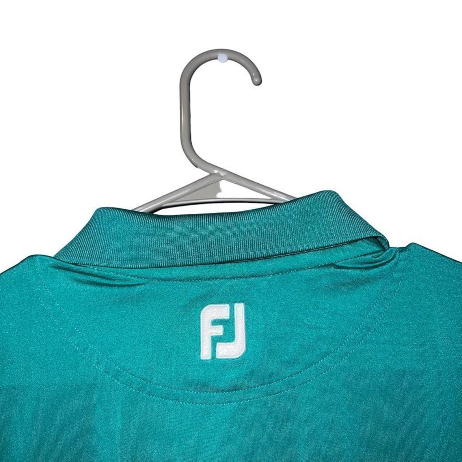 Footjoy FootJoy Polo Shirt Mens Large Green Striped Short Sleeve Size US L / EU 52-54 / 3 - 6 Thumbnail