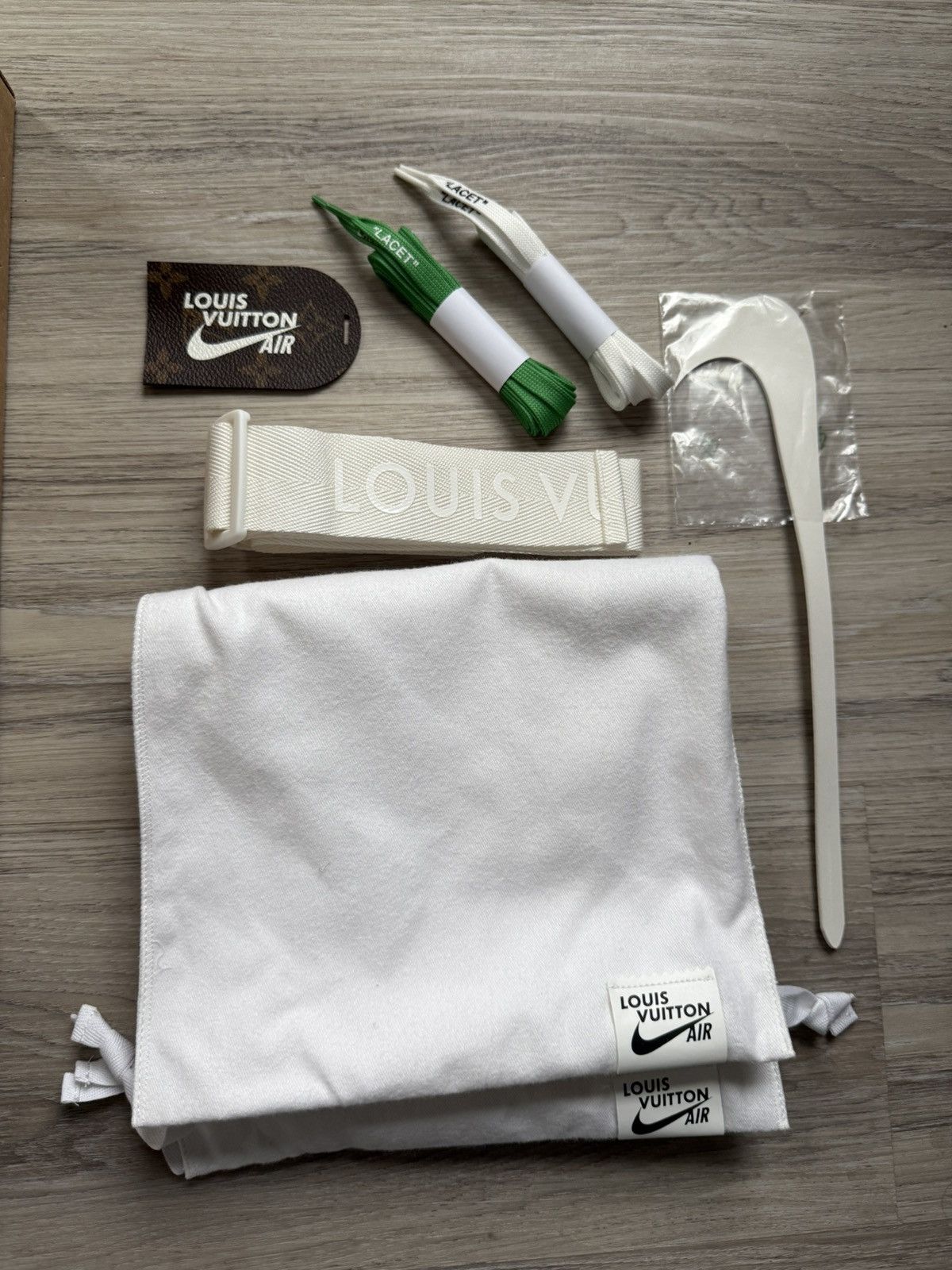 Louis Vuitton LV Nike Air Force 1 Green Monogram Size US 6.5 / EU 39-40 - 13 Thumbnail