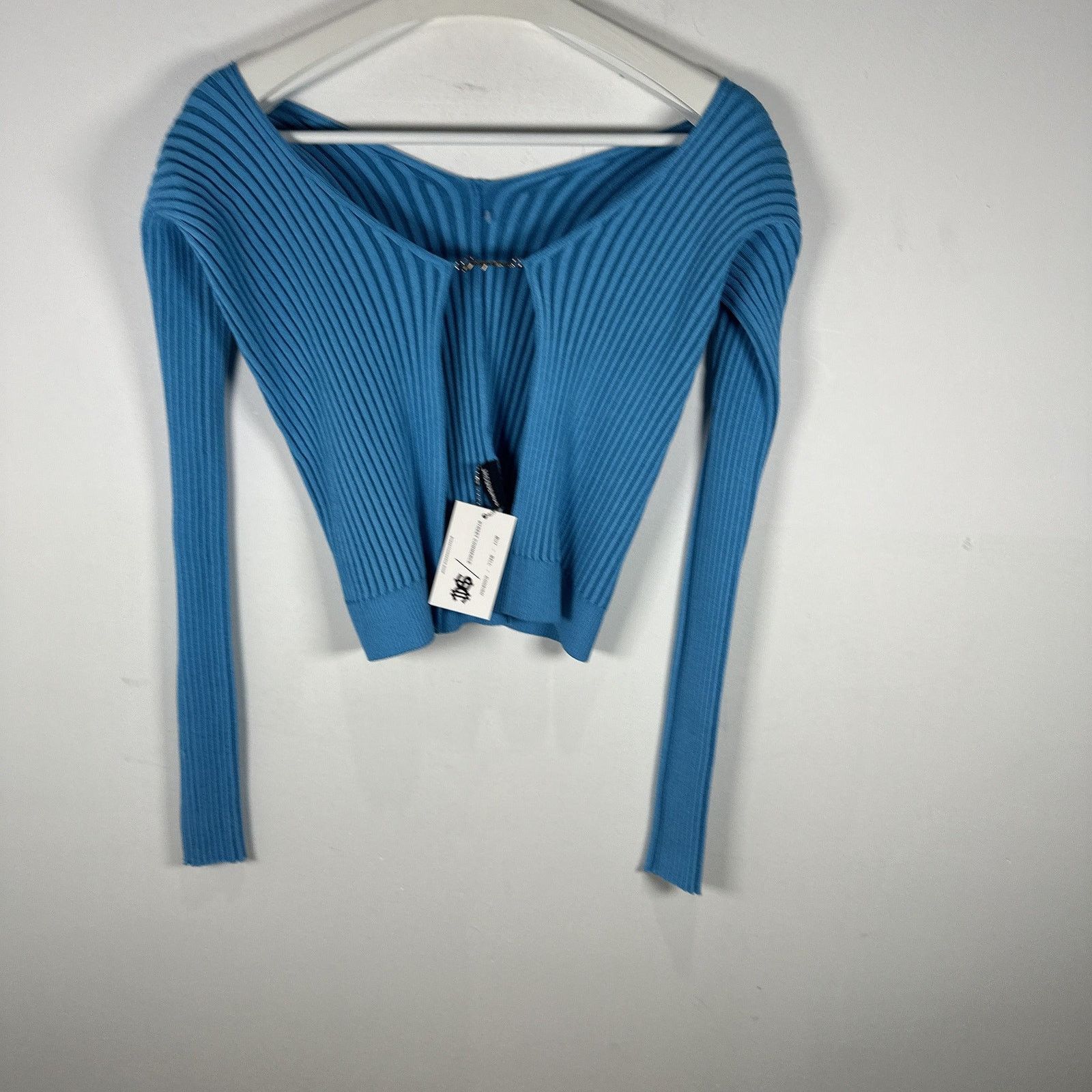 Jacquemus Jacquemus La Maille Pralu Cropped Cardigan Light Blue Size S Size S / US 4 / IT 40 - 1 Thumbnail