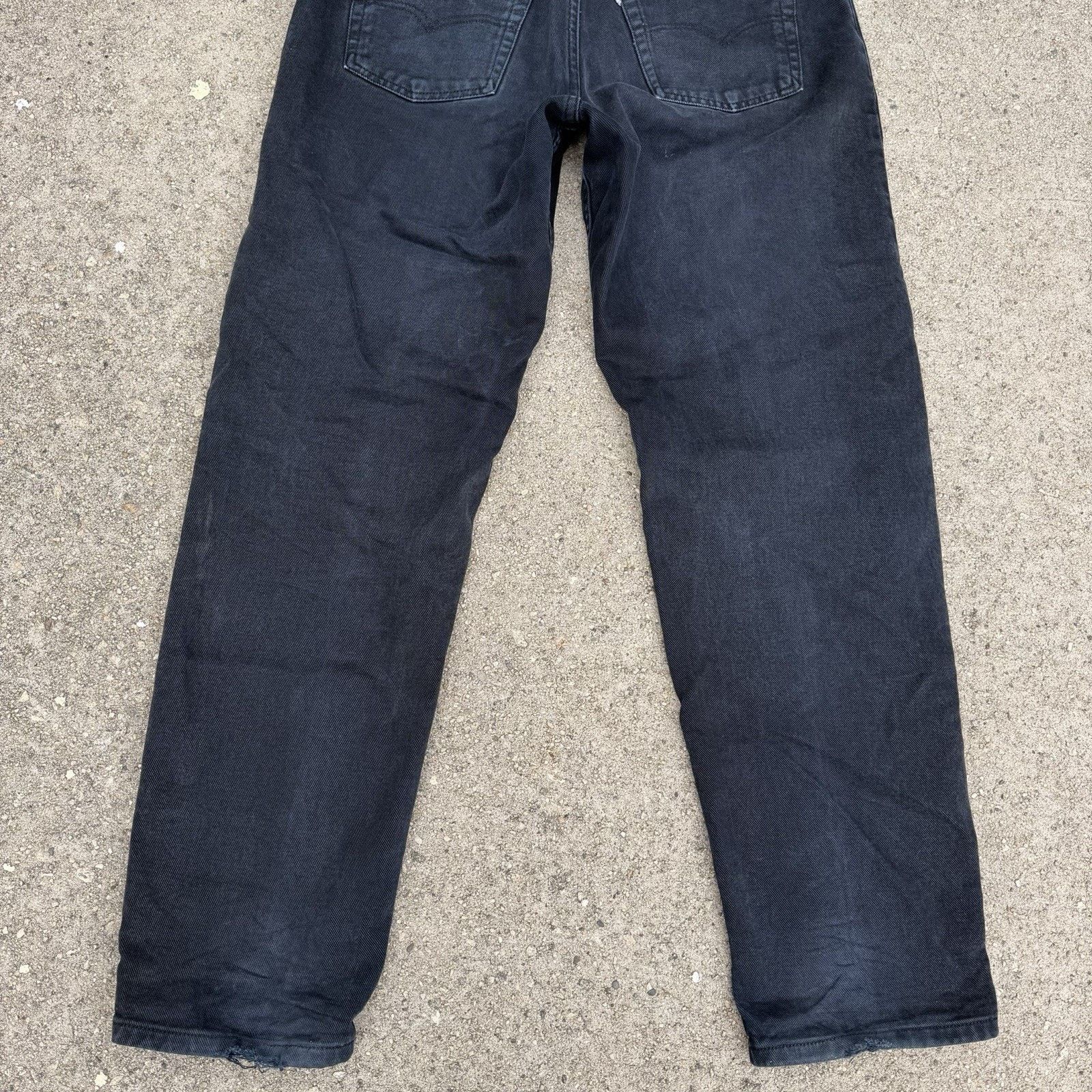 Levi's × Vintage Vintage 90s Levi’s Silvertab Black Baggy Denim Jeans 33x32 Size US 33 - 6 Thumbnail