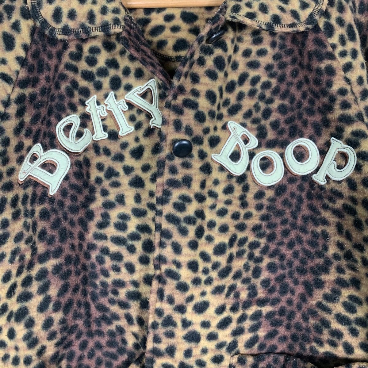Cartoon Network BETTY BOOP Big Logo Cheetah Print Jacket #1395-C63 Size L / US 10 / IT 46 - 15 Thumbnail