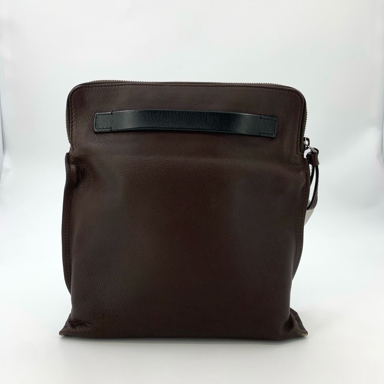 Bally Bally Brown Leather Crossbody Bag With Striped Design & Zipp Size ONE SIZE - 2 Thumbnail