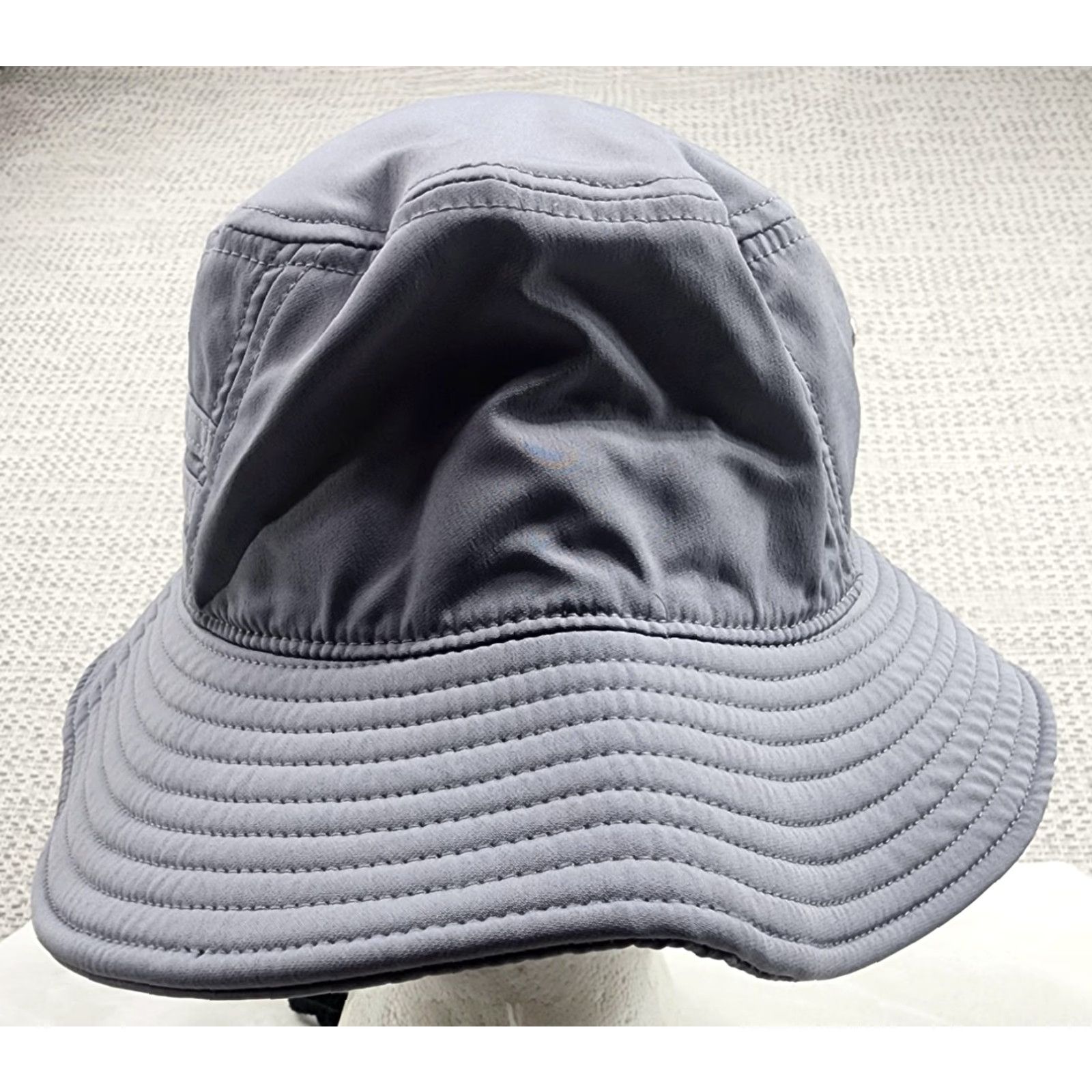 Adidas Adidas Hat Boonie Strap Back Mens Gray AEROREADY Wide Brim Chin Strap Bucket Hat Outdoors Casual Travel Mens Size ONE SIZE - 4 Thumbnail