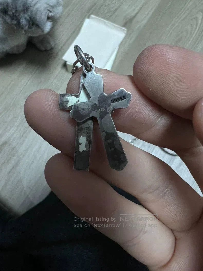 Undercover UNDERCOVER Double Cross Necklace. Size ONE SIZE - 4 Thumbnail
