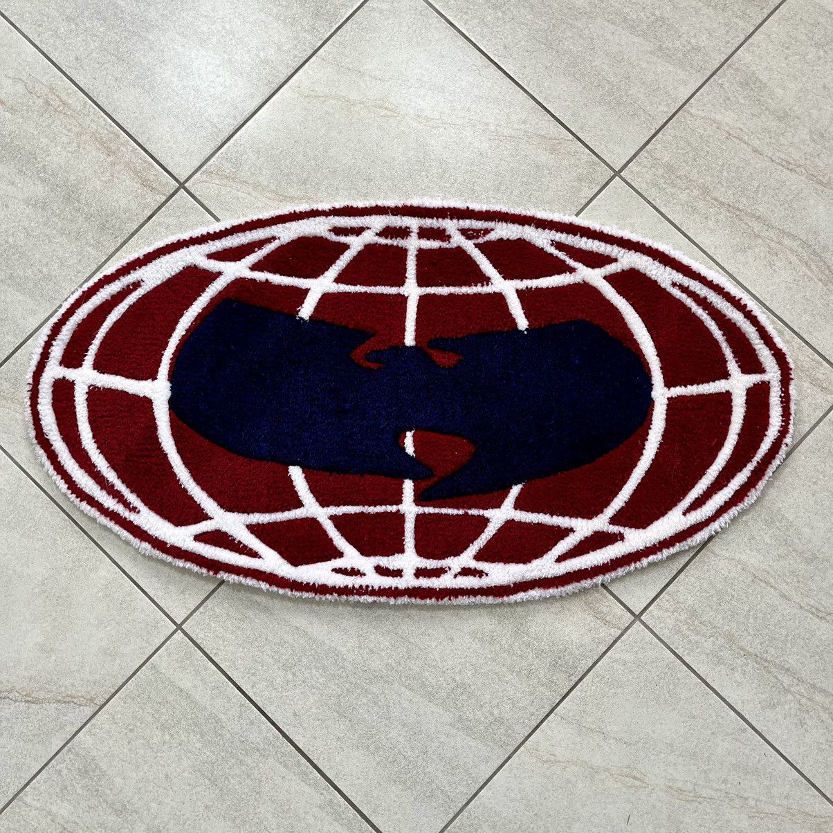 Wu-Tang Clan 🔴Wu-Tang Rug WuTang Globe Worldwide Rza Raekwon Gza Size ONE SIZE - 4 Thumbnail