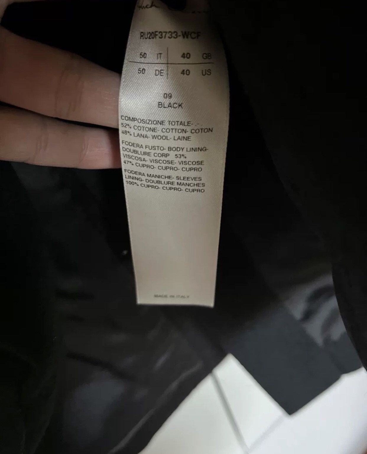 Rick Owens Rick owens 20fw performa wool suit 2410-Nextarrow Size 50S - 6 Thumbnail