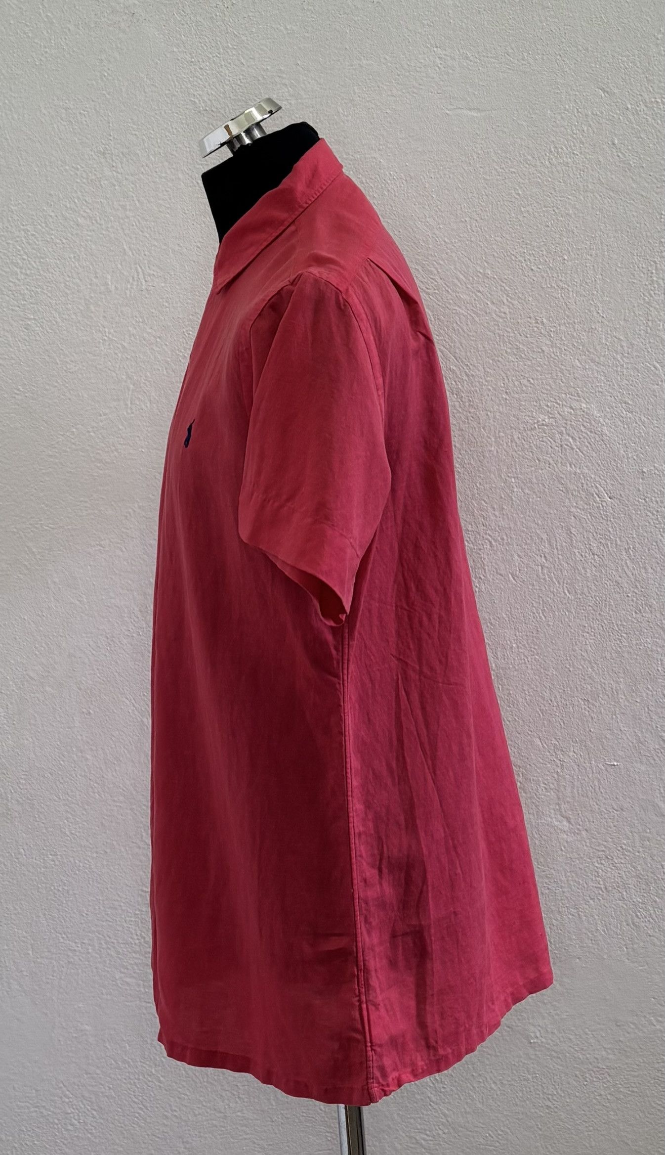 Polo Ralph Lauren Polo Ralph Lauren Red Linen shirt Medium Size US M / EU 48-50 / 2 - 3 Thumbnail