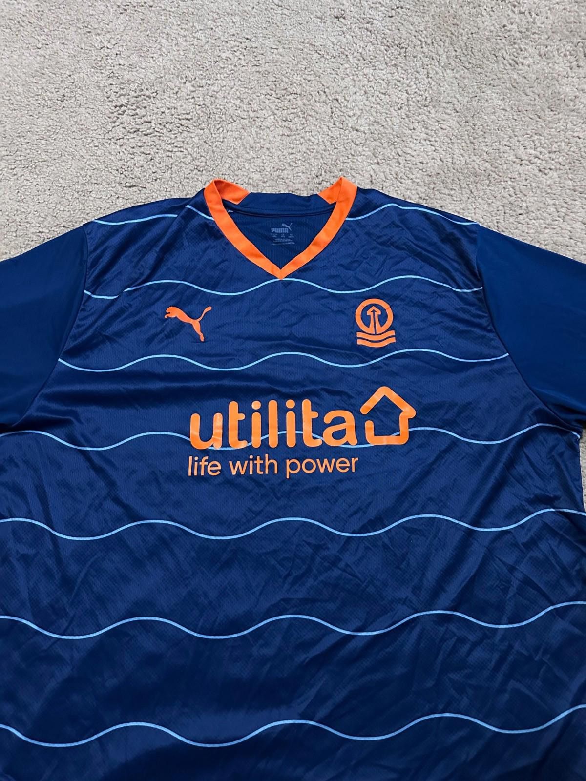 Puma BLACKPOOL ENGLAND 2022-2023 THIRD SHIRT FOOTBALL JERSEY PUMA Size US XXL / EU 58 / 5 - 3 Thumbnail