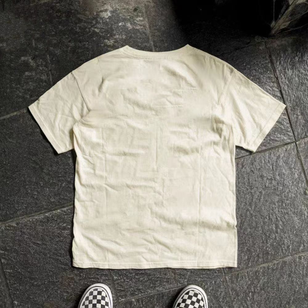Japanese Brand × Vintage Beige casual retro cat print loose t-shirt Size US M / EU 48-50 / 2 - 2 Thumbnail
