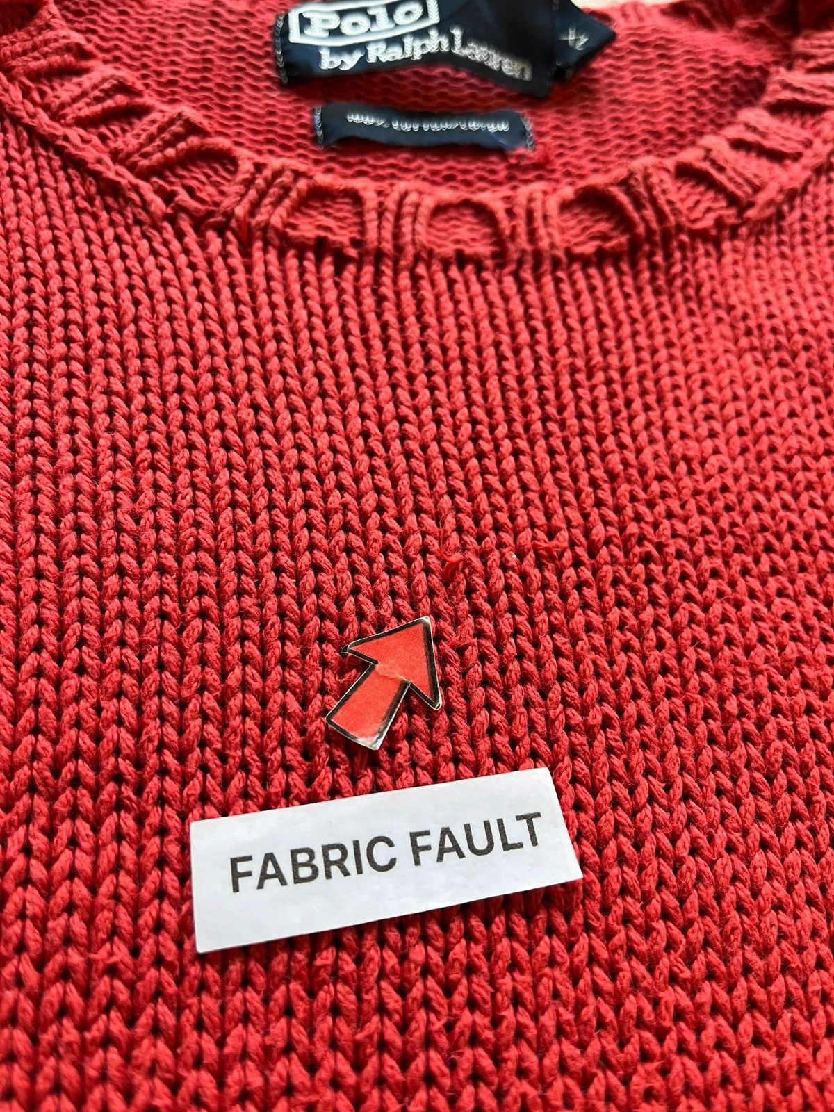 Polo Ralph Lauren OG Polo Ralph Lauren Vintage Blank Red Sweater Vintage 90s Size US XL / EU 56 / 4 - 10 Thumbnail