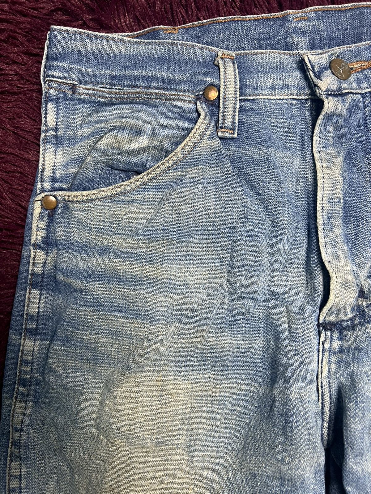 Wrangler Wrangler VTG70s Distressed Denim IFA Frisbee Promo Patch(47) Size US 29 - 3 Thumbnail