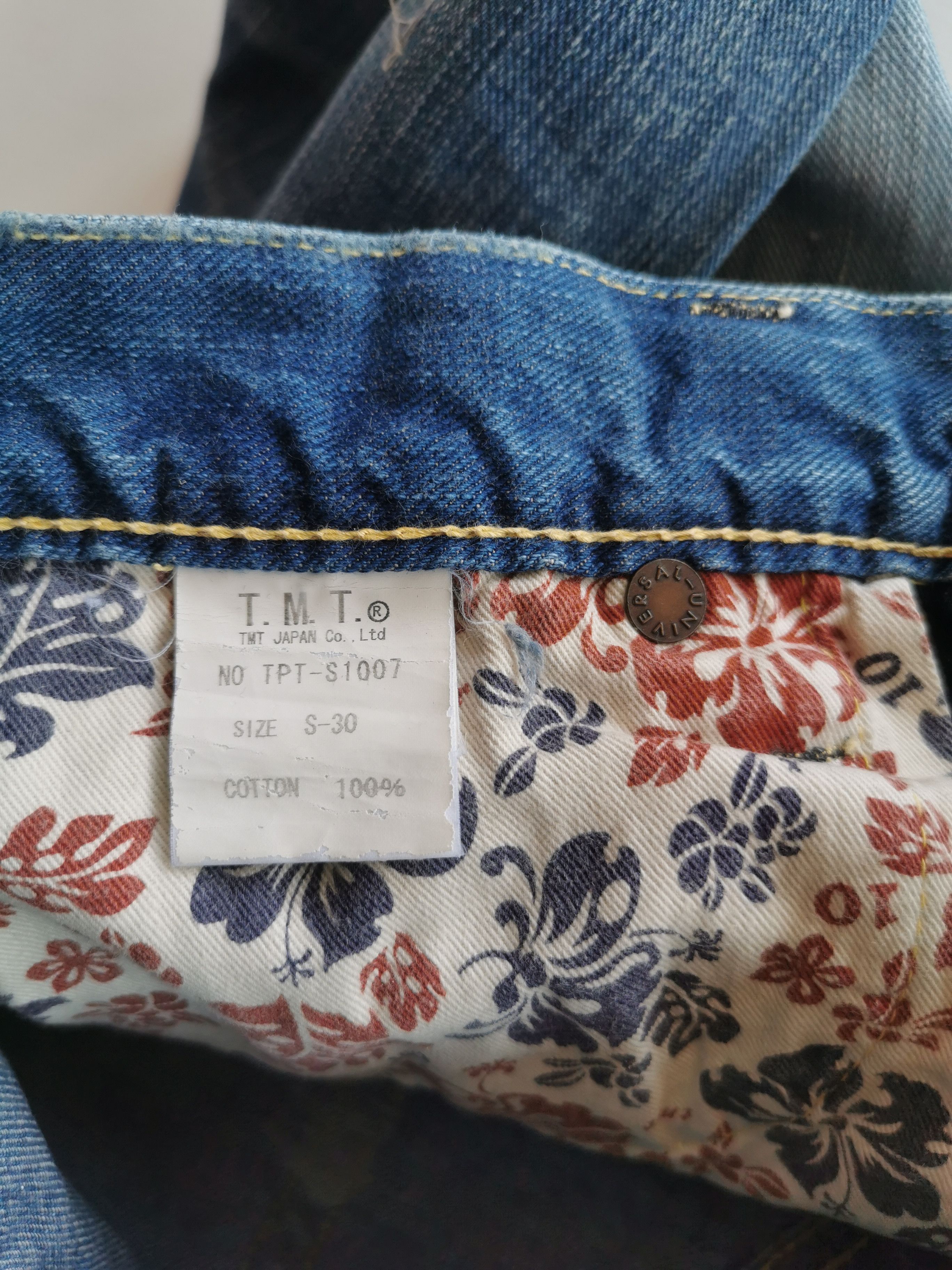 TMT T.M.T Japan Distressed Jeans Patches Style Kapital - 30'x28' Size US 30 / EU 46 - 7 Thumbnail
