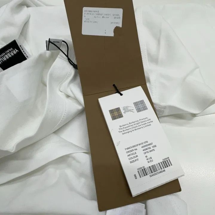 Burberry Burberry Burberry White Short Sleeve T-Shirt with Print-25 Size US M / EU 48-50 / 2 - 5 Thumbnail