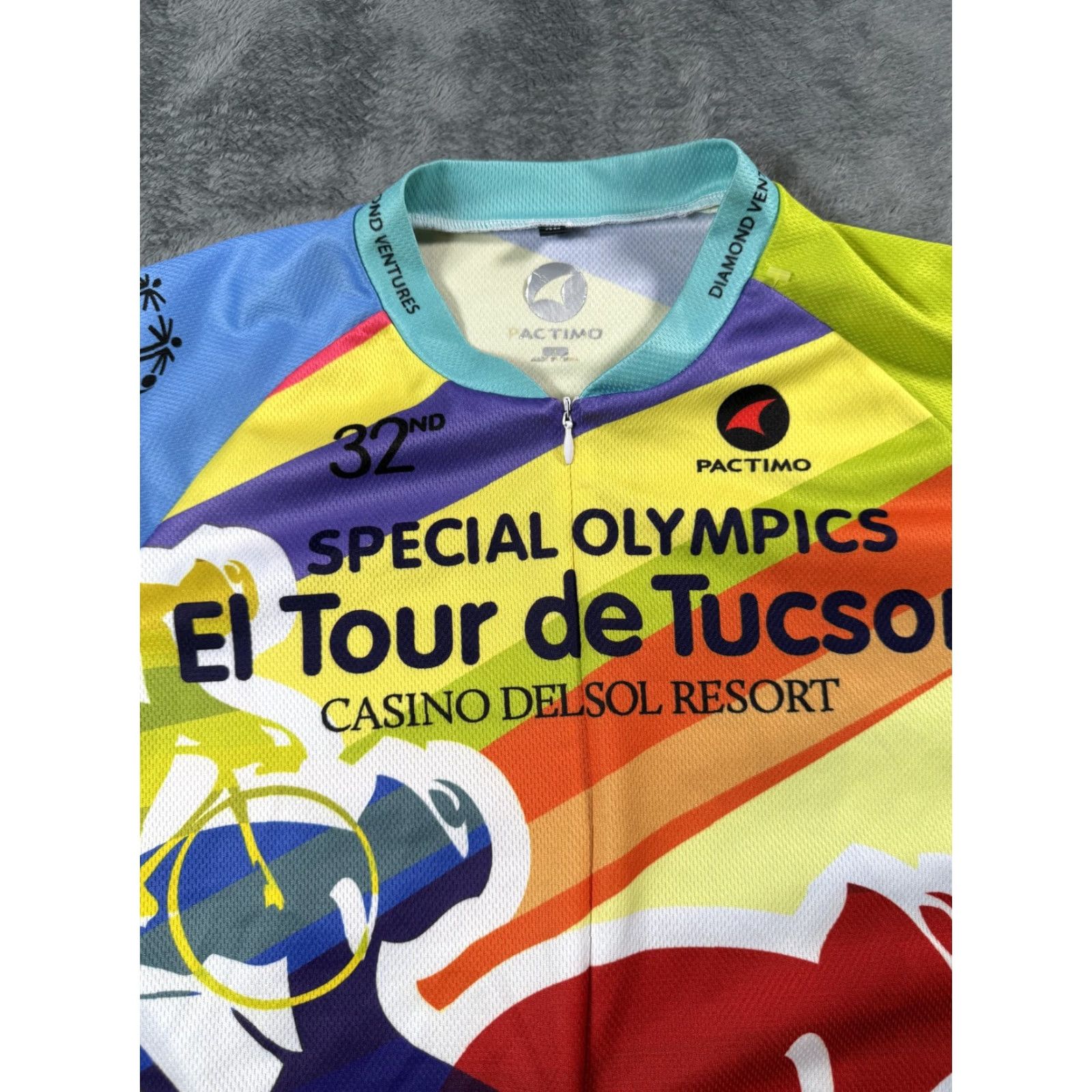 Pactimo Jersey Mens XL El Tour de Tucson Special Olympics Full Zip
