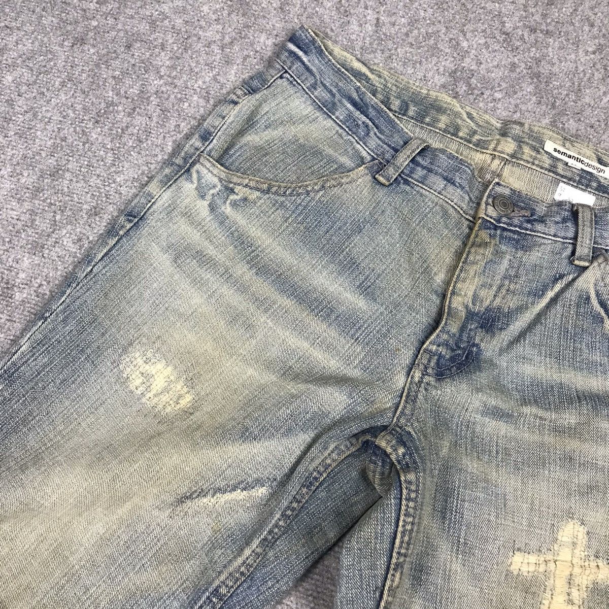 Japanese Brand SEMANTICDESIGN JAPAN DENIM BAGGY BOOT CUT PANTS Size US 32 / EU 48 - 6 Thumbnail