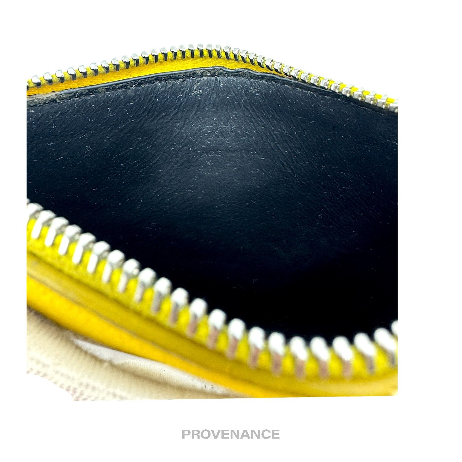 Saint Laurent Paris 🔴 Saint Laurent Paris SLP Fragment Zip Card Wallet - Yellow Size ONE SIZE - 8 Thumbnail