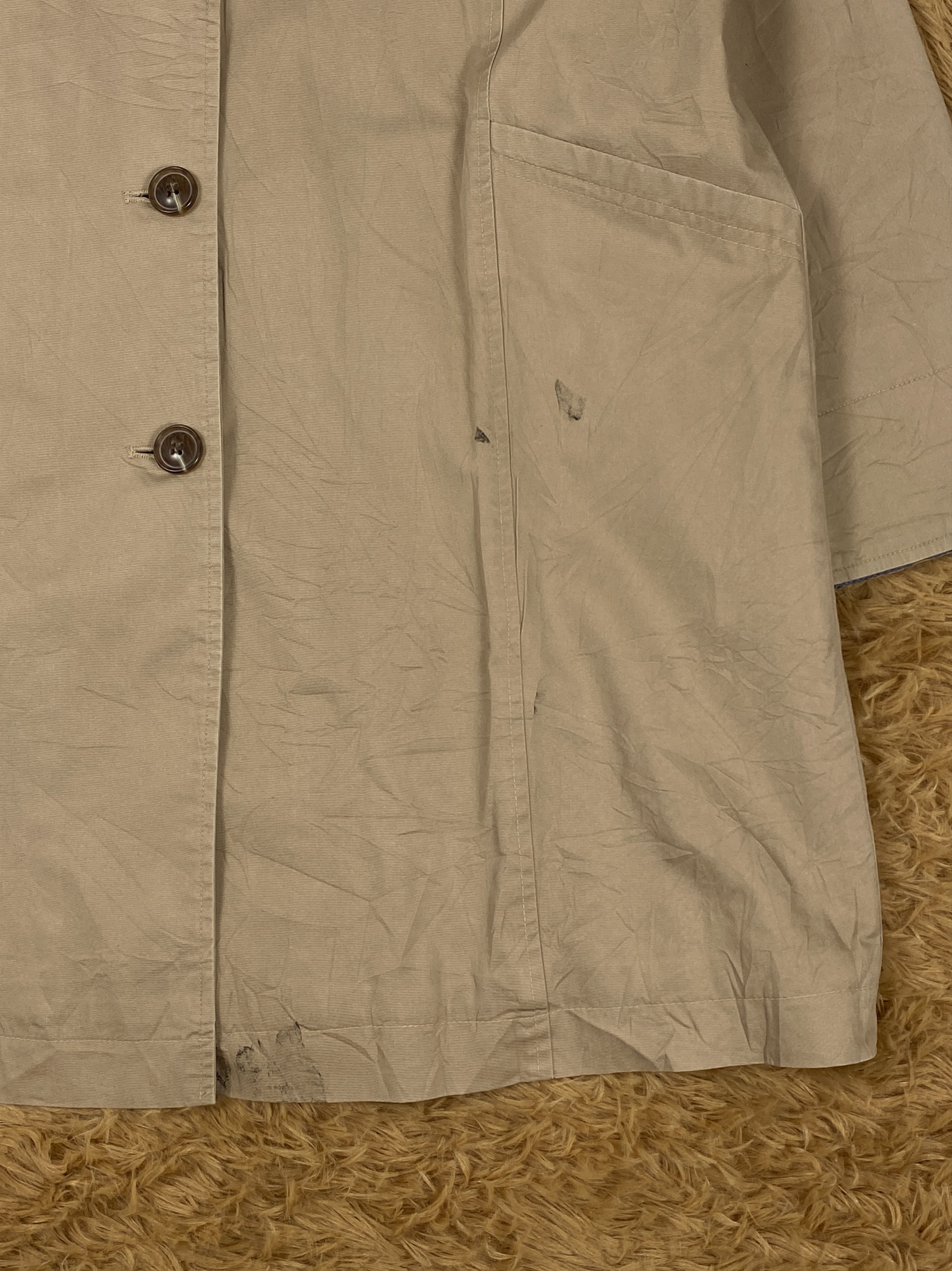 Japanese Brand Vintage Japanese Brand Checked Lining Long Jacket J2178 Size US S / EU 44-46 / 1 - 5 Thumbnail