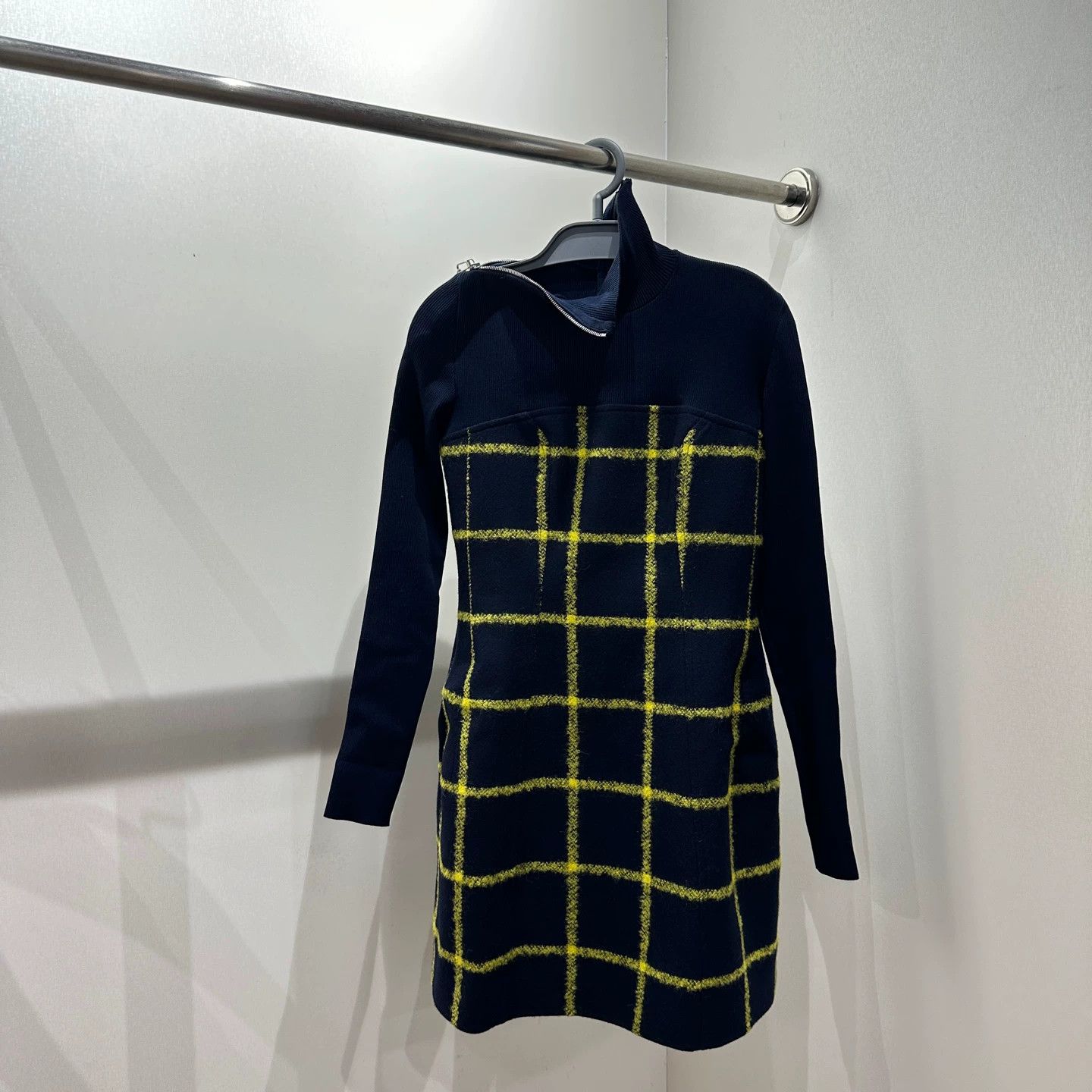 Christian Dior Monsieur Christian Dior check wool stand collar zipper dress 36 Size XS / US 0-2 / IT 36-38 - 1 Thumbnail