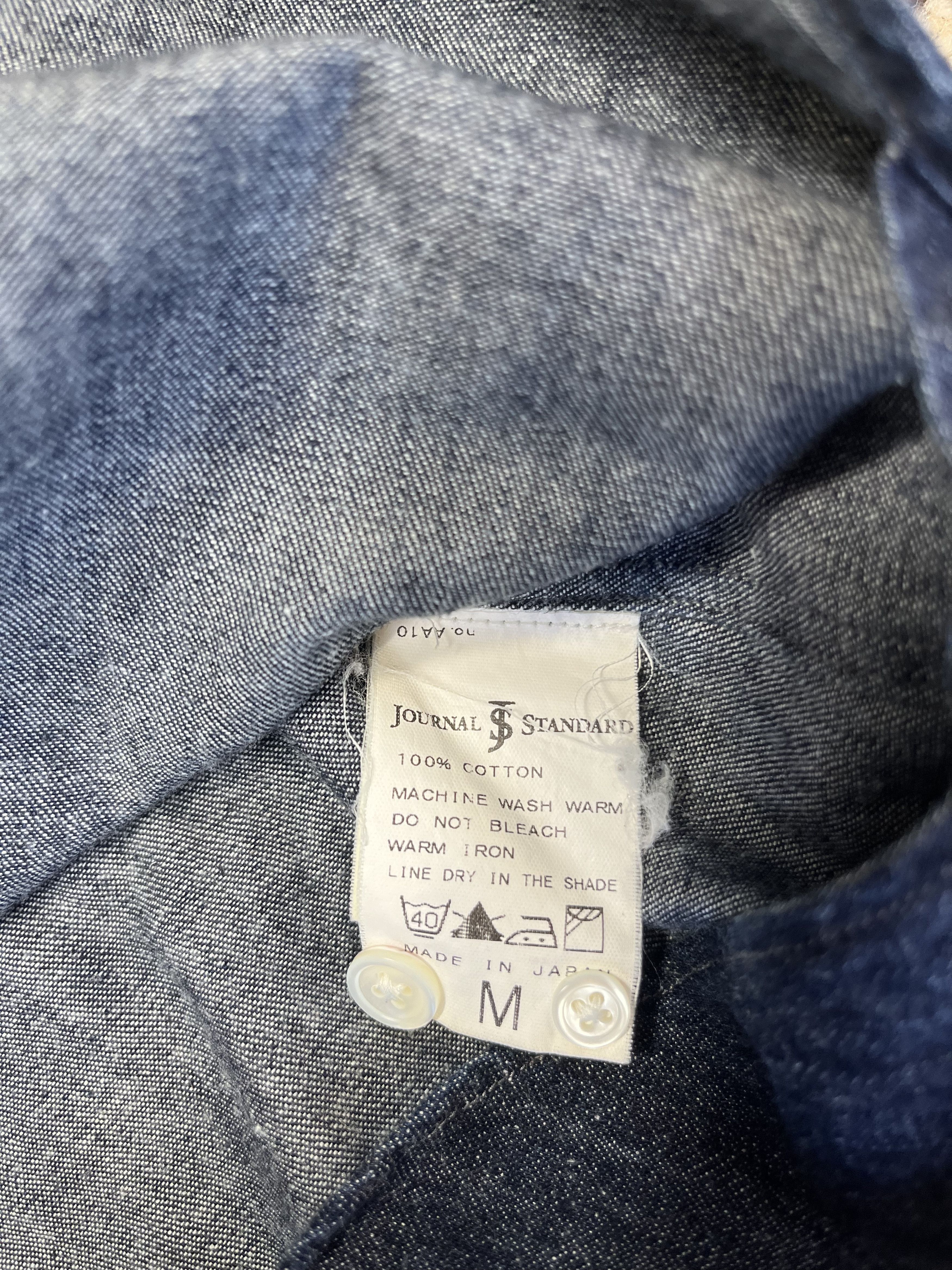 Journal Standard Raw Denim Shirt Japan Made Size US M / EU 48-50 / 2 - 4 Thumbnail