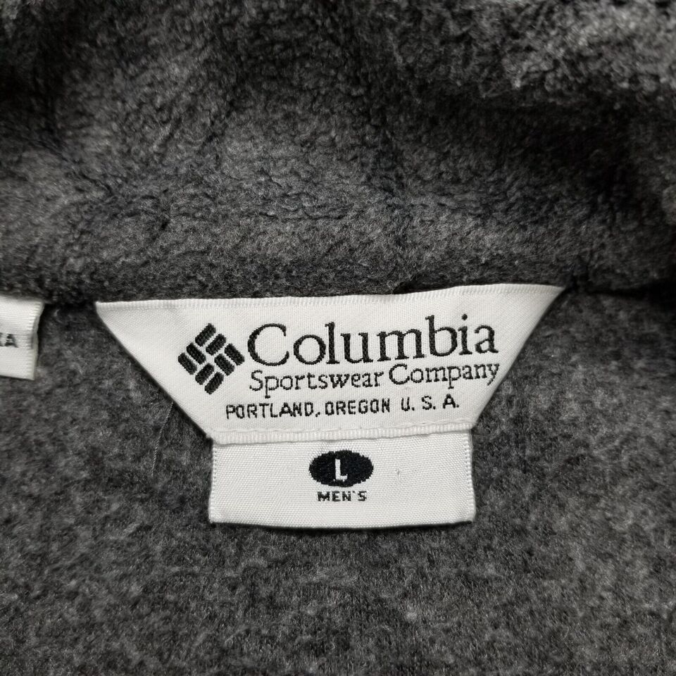 Columbia Columbia Fleece Jacket Mens Large Gray Pockets Full Zip Size US L / EU 52-54 / 3 - 2 Thumbnail
