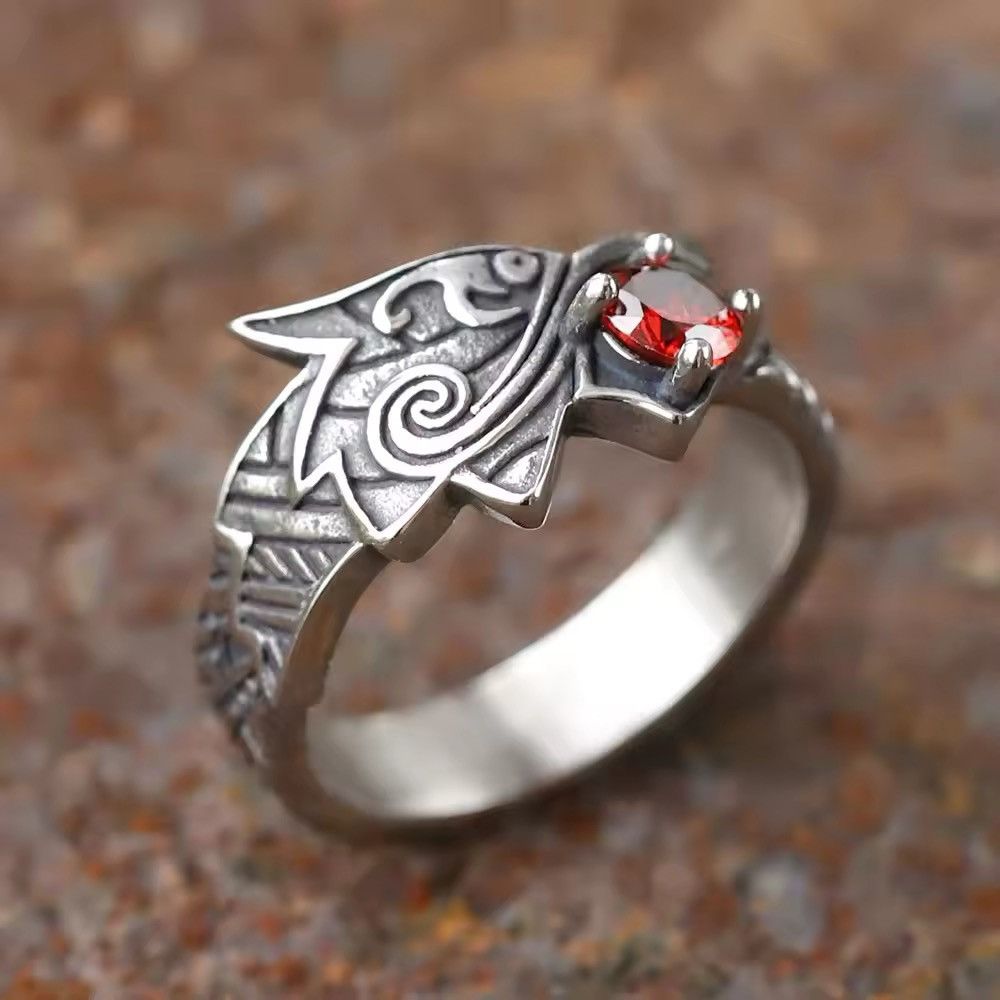 Japanese Brand × Jewelry × Vintage Viking Dragon Ring Size ONE SIZE - 1 Thumbnail