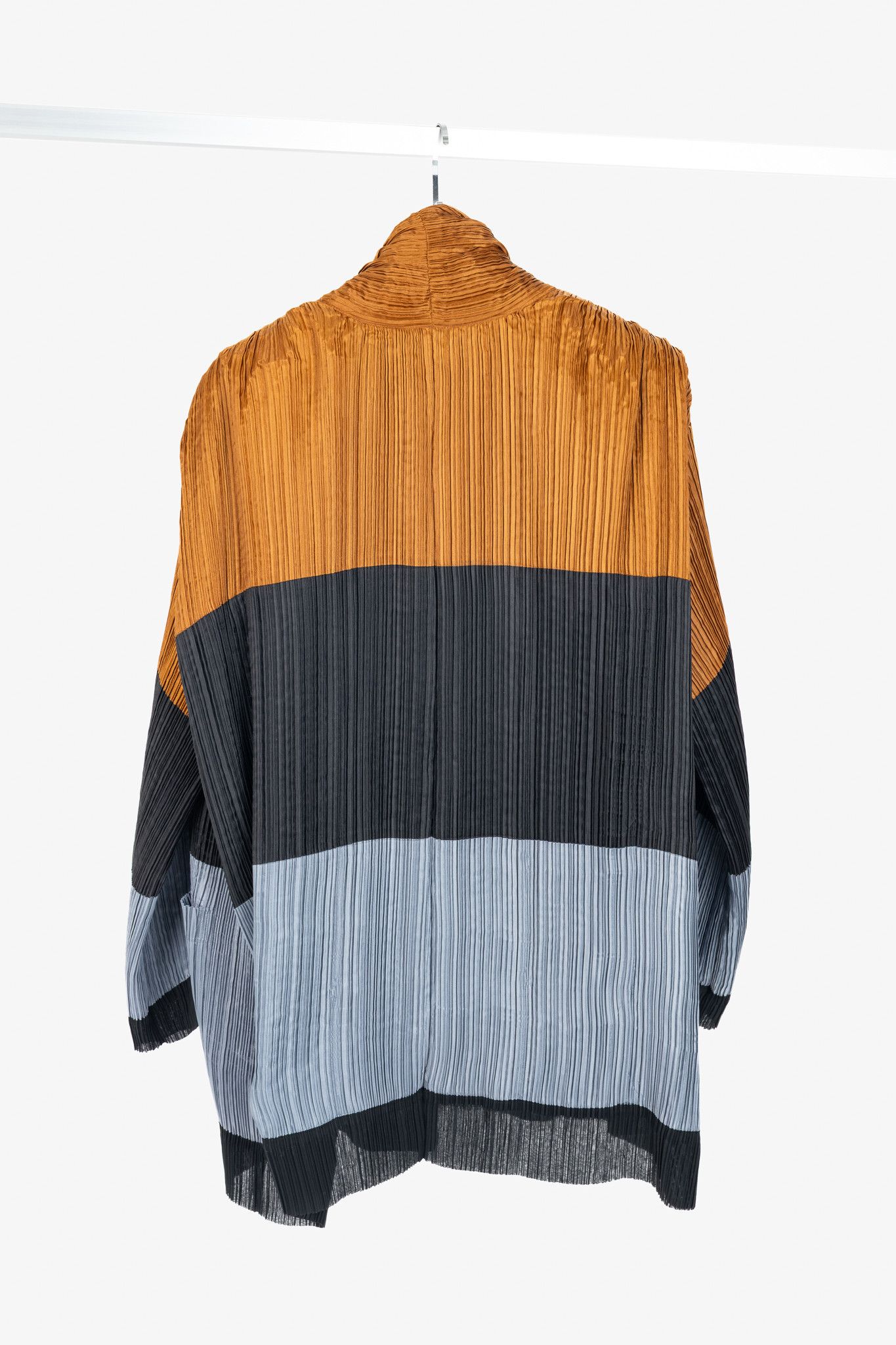 Issey Miyake Issey Miyake SS93 Reversible Striped Pleated Jacket Size M / US 6-8 / IT 42-44 - 2 Thumbnail