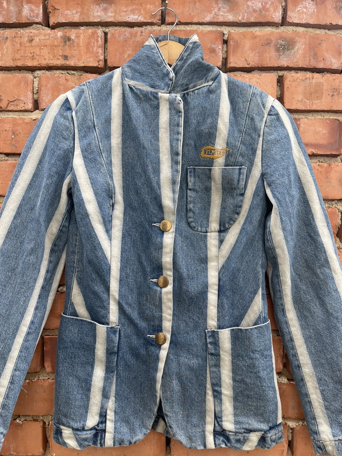 Diesel Super Rare Vintage Diesel Stylelab Veritas Denim blazer Size S / US 4 / IT 40 - 2 Thumbnail