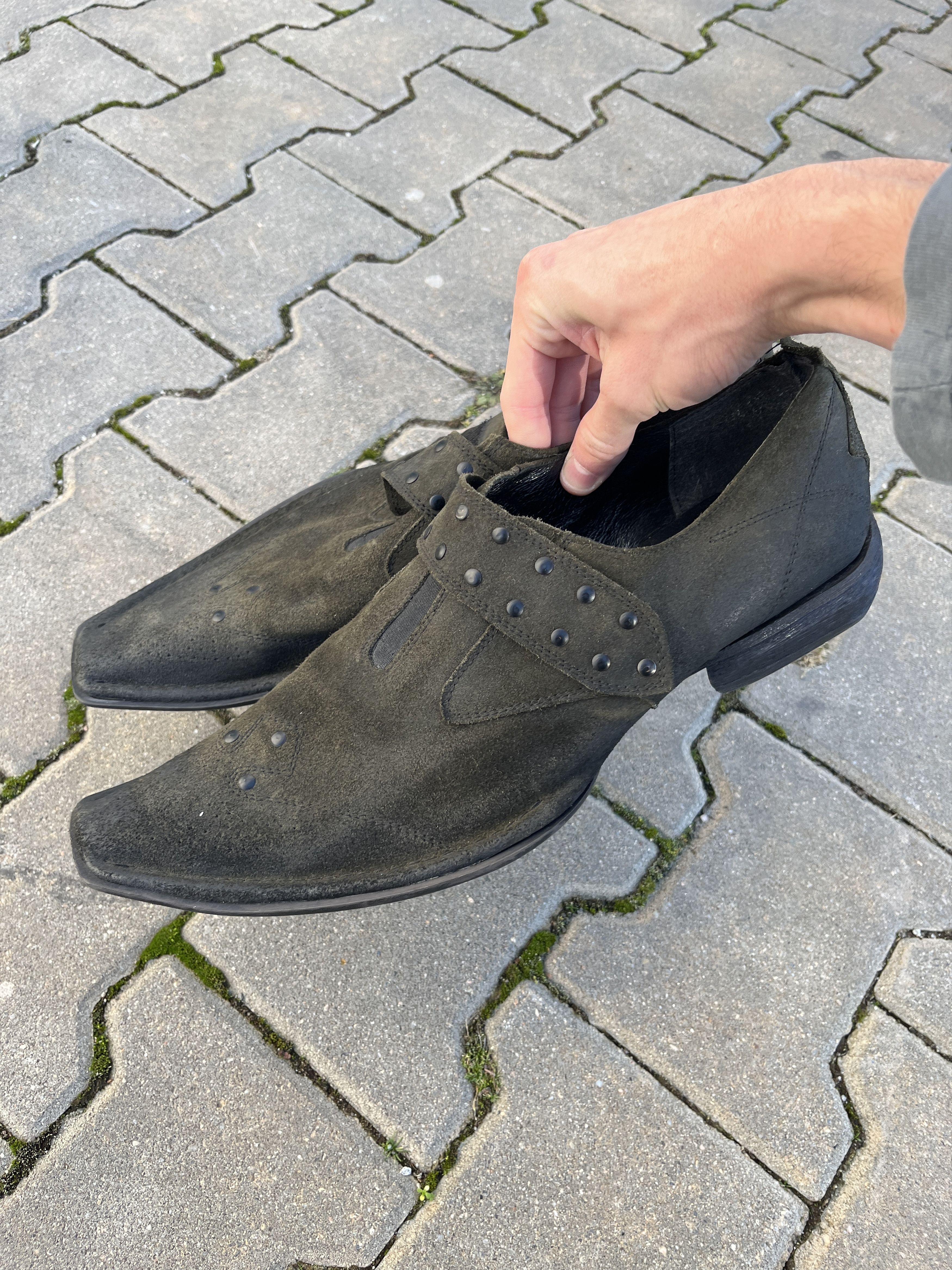 Other Archive grunge studded loafers AS98 vibe long italian avant Size US 12 / EU 45 - 3 Thumbnail