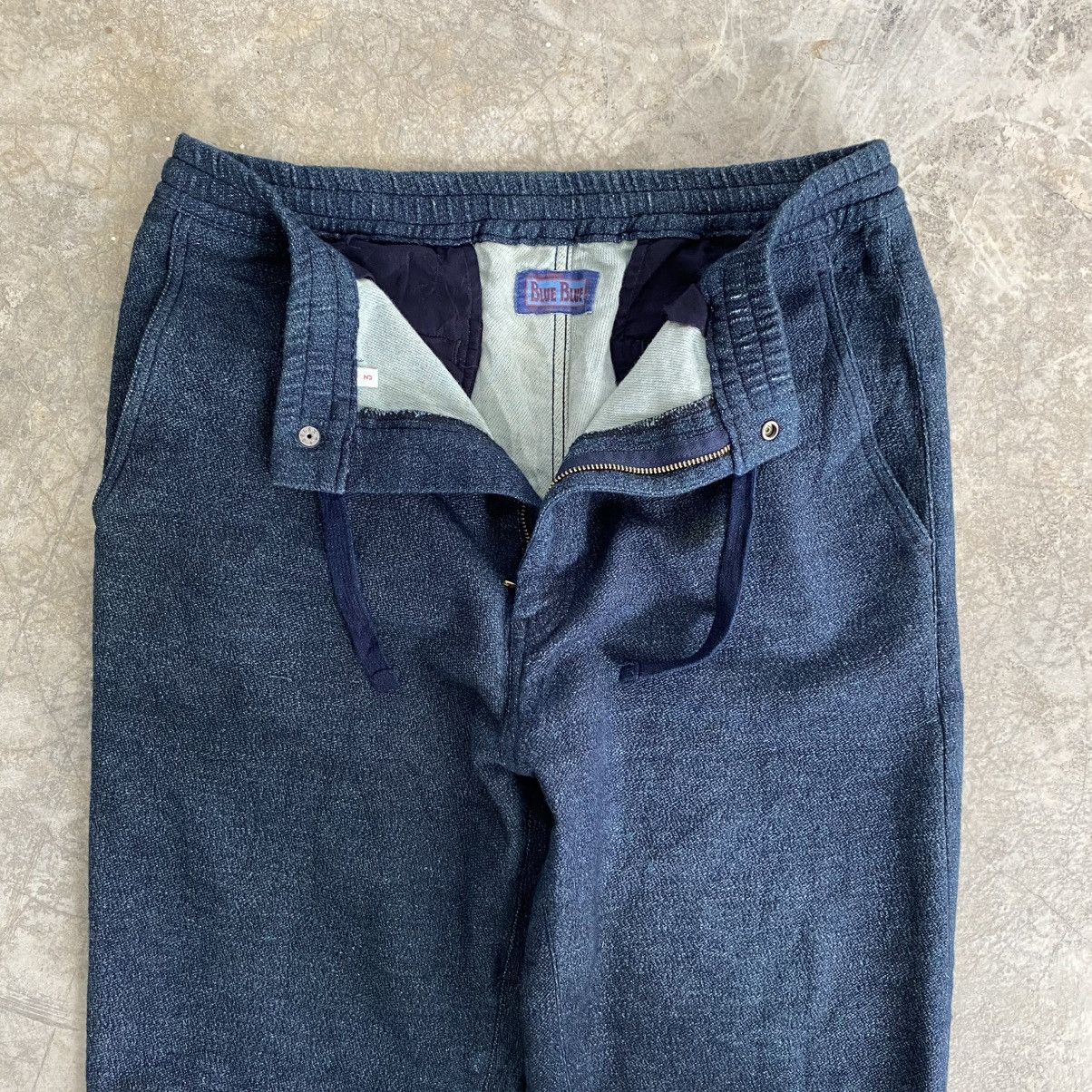 Blue Blue Japan Blue Blue Japan Drawstring Indigo Dyed Sweat Pants Size US 31 - 2 Thumbnail