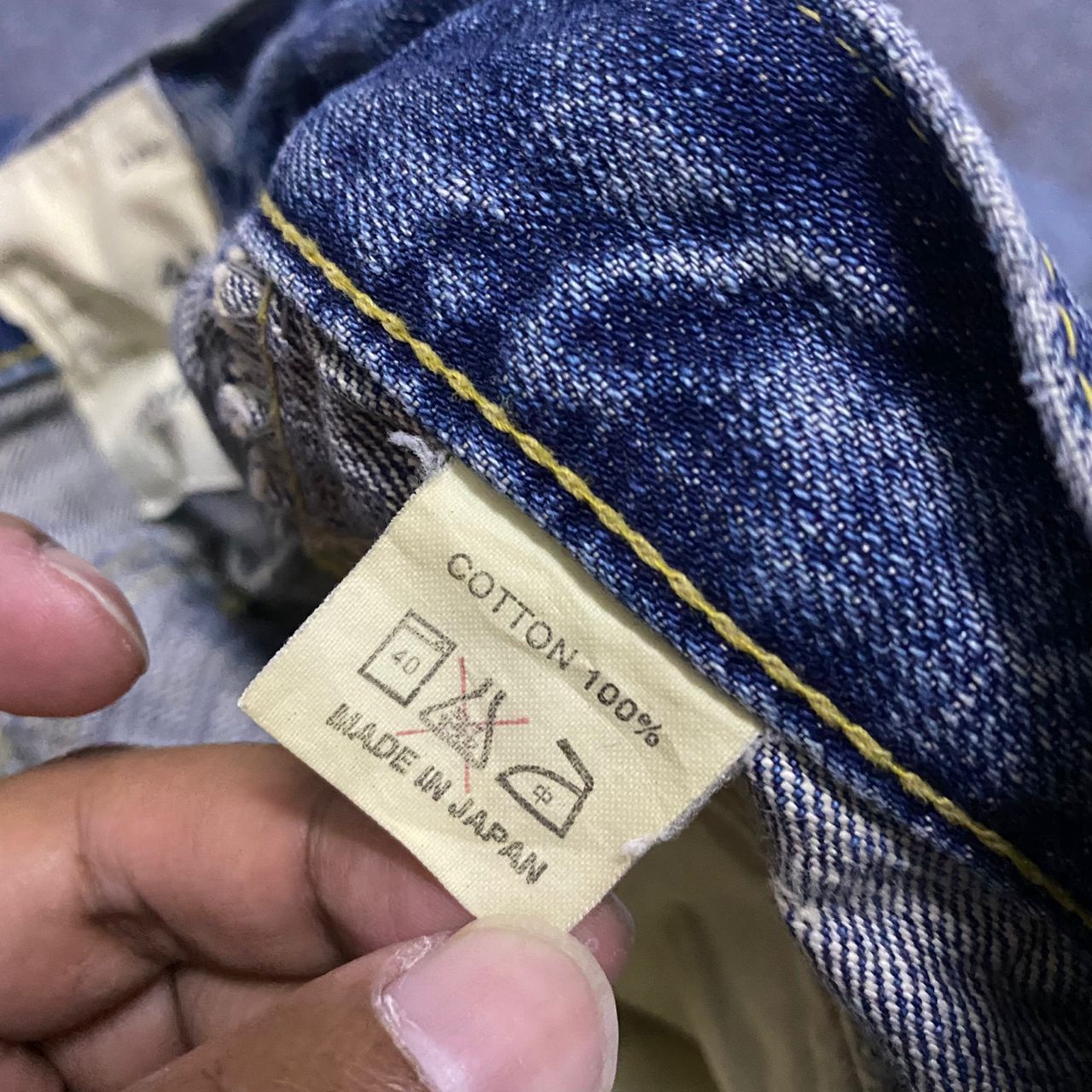 If Six Was Nine 💥Best Offet💥Vintage Quadro Medio Flare Denim Size US 33 - 16 Thumbnail