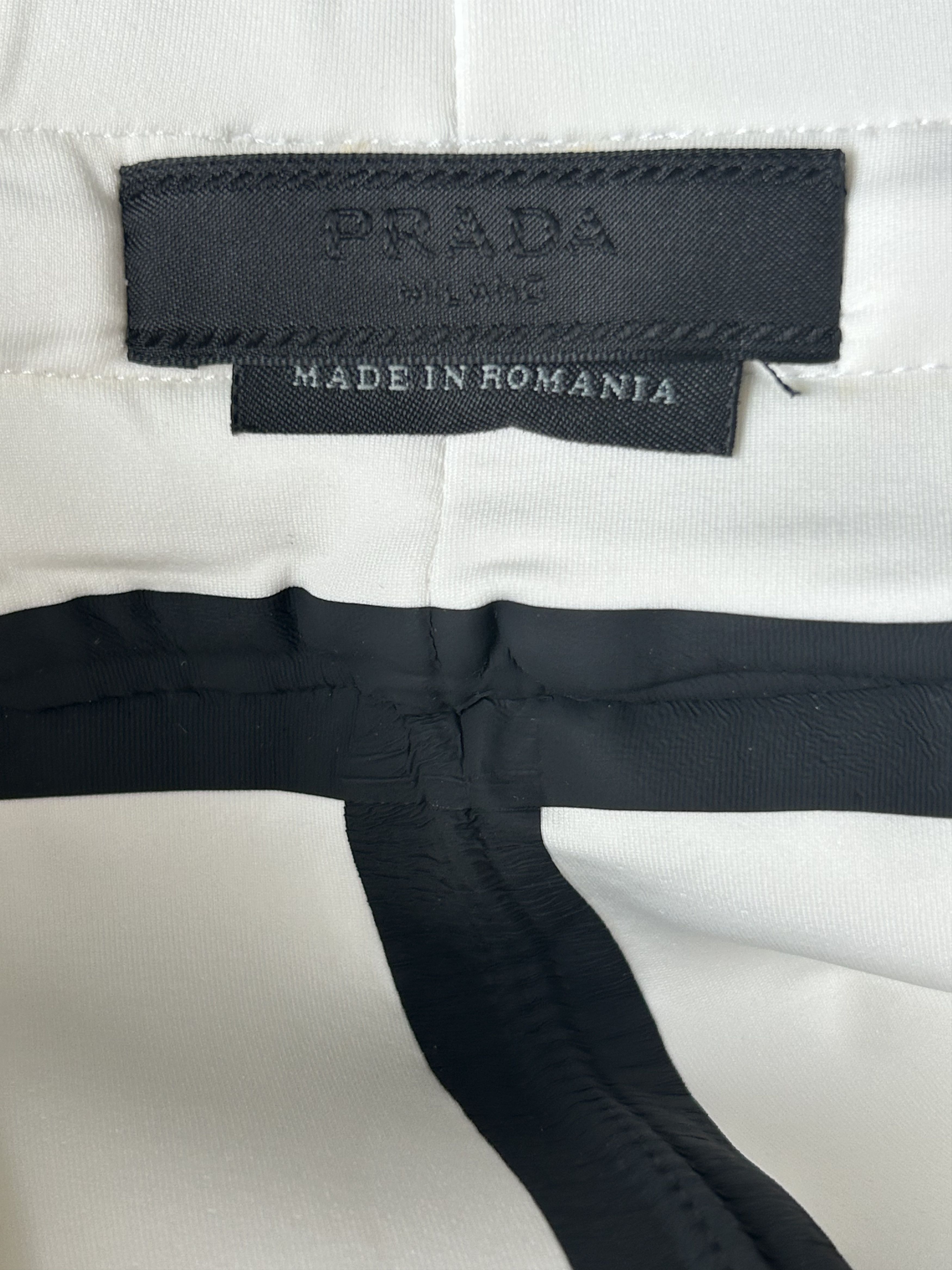 Prada Prada White & Red Linnea Rossa Pants Size US 40 / EU 56 - 3 Thumbnail